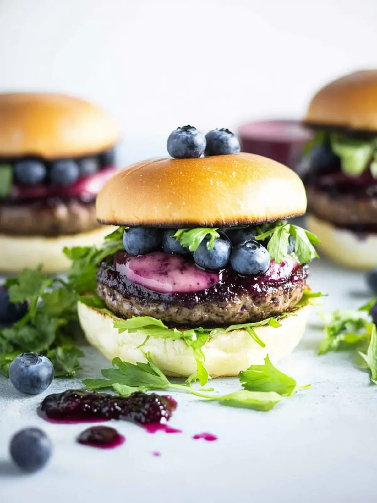 Spicy Blueberry Burgers