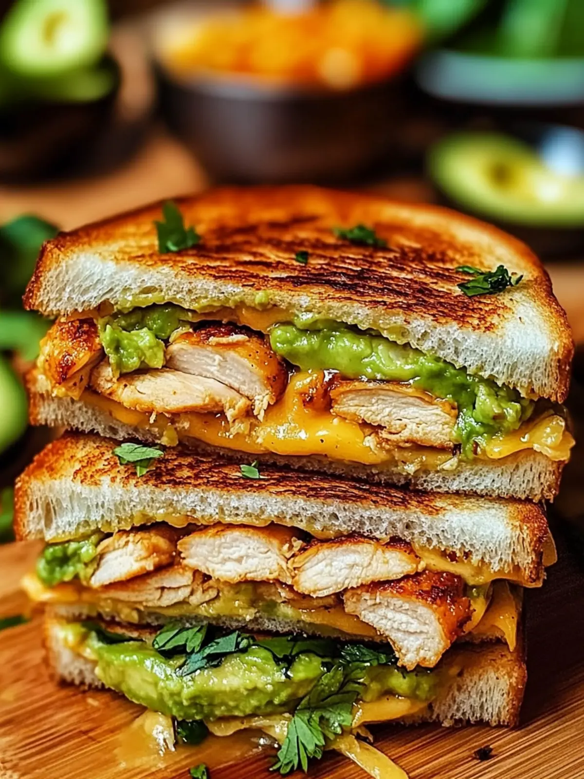 Chicken Avocado Melt Sandwich
