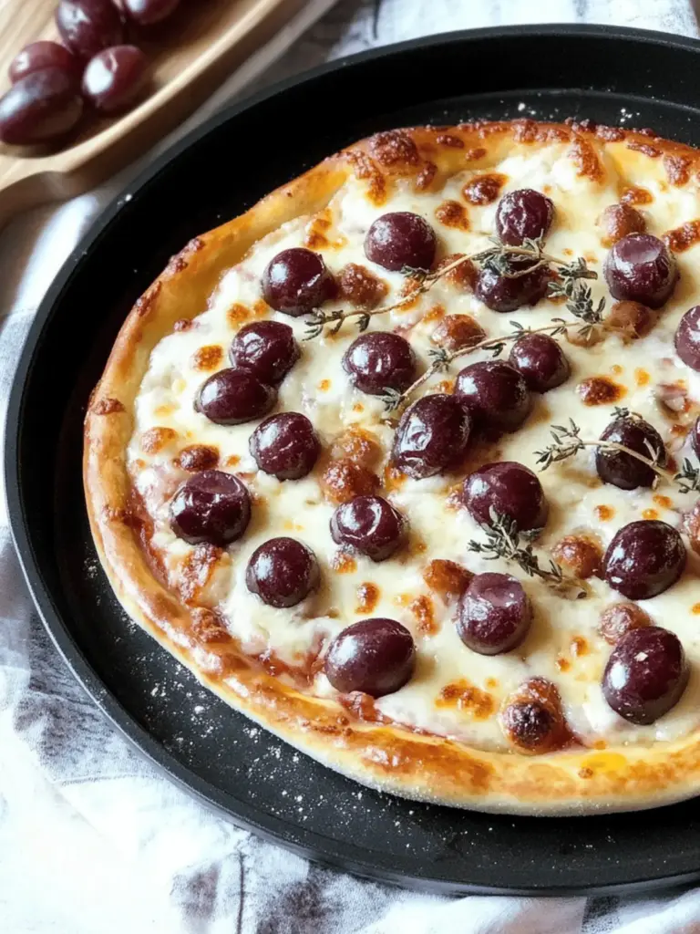 Roasted Red Grape Pizza