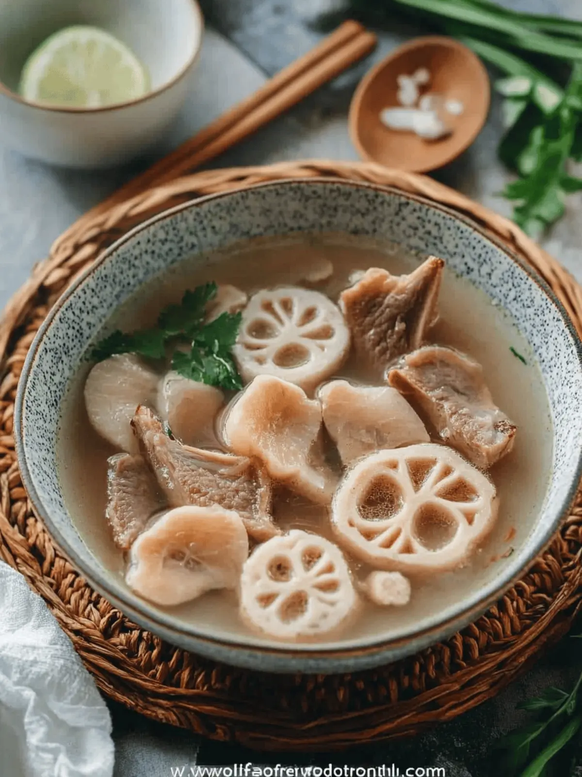 Delicious Lotus Root Soup With Pork Ribs That Comforts the Soul 4 Lotus Root Soup With Pork Ribs