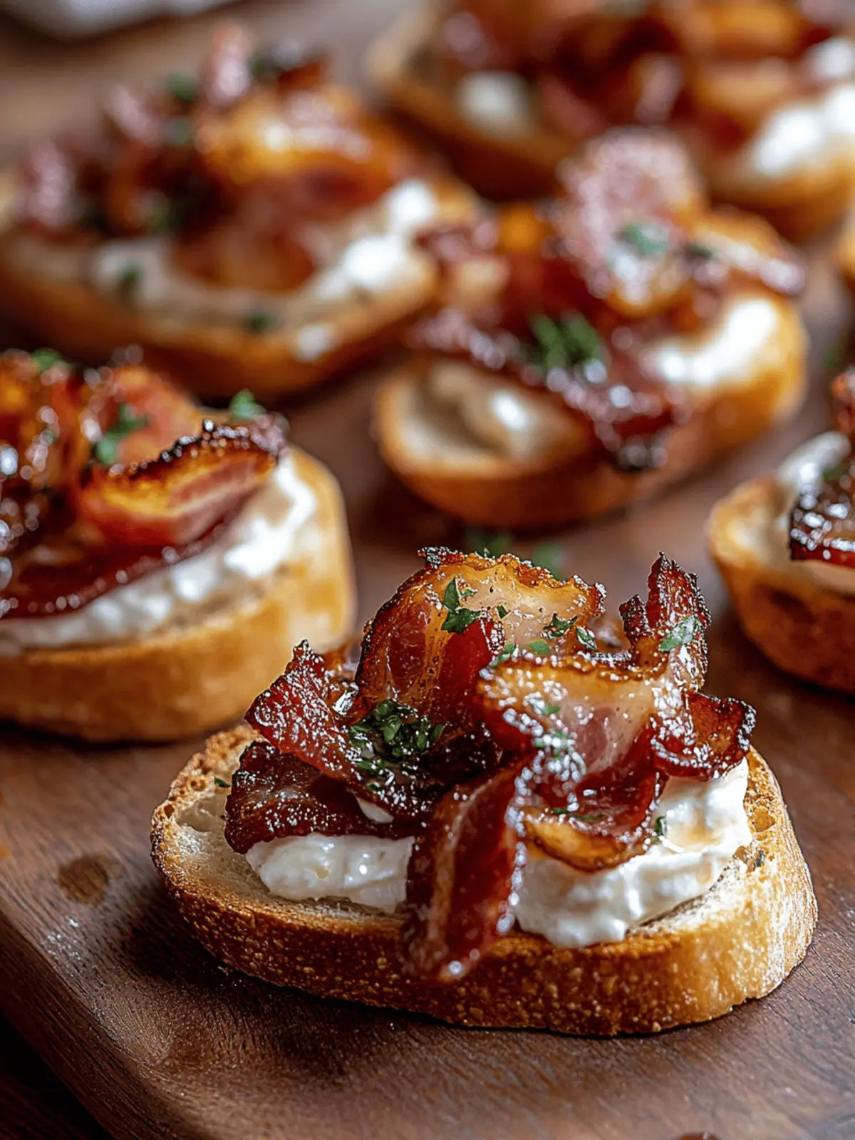 Million Dollar Bacon Crostini