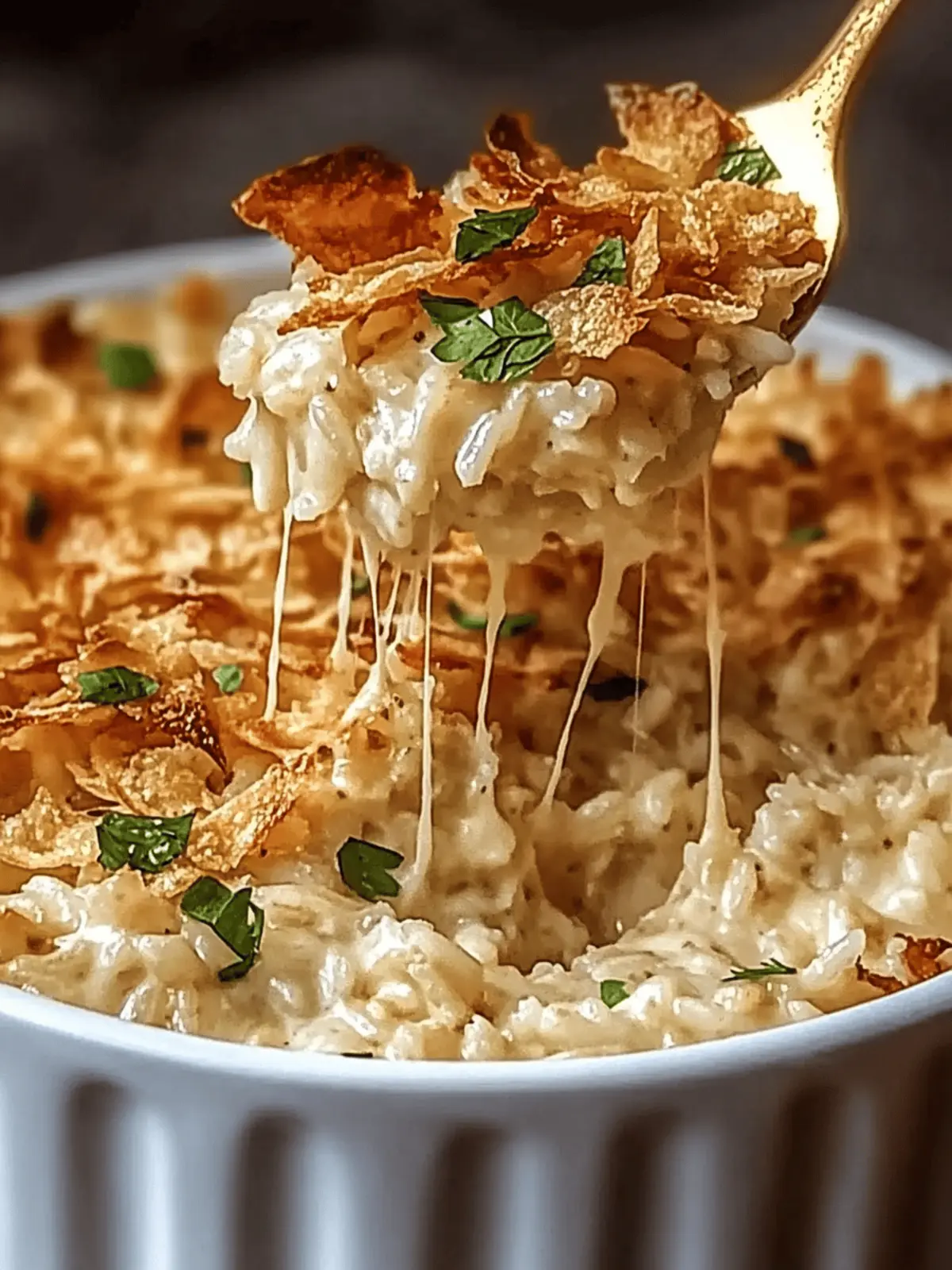 French Onion Chicken Rice Bake