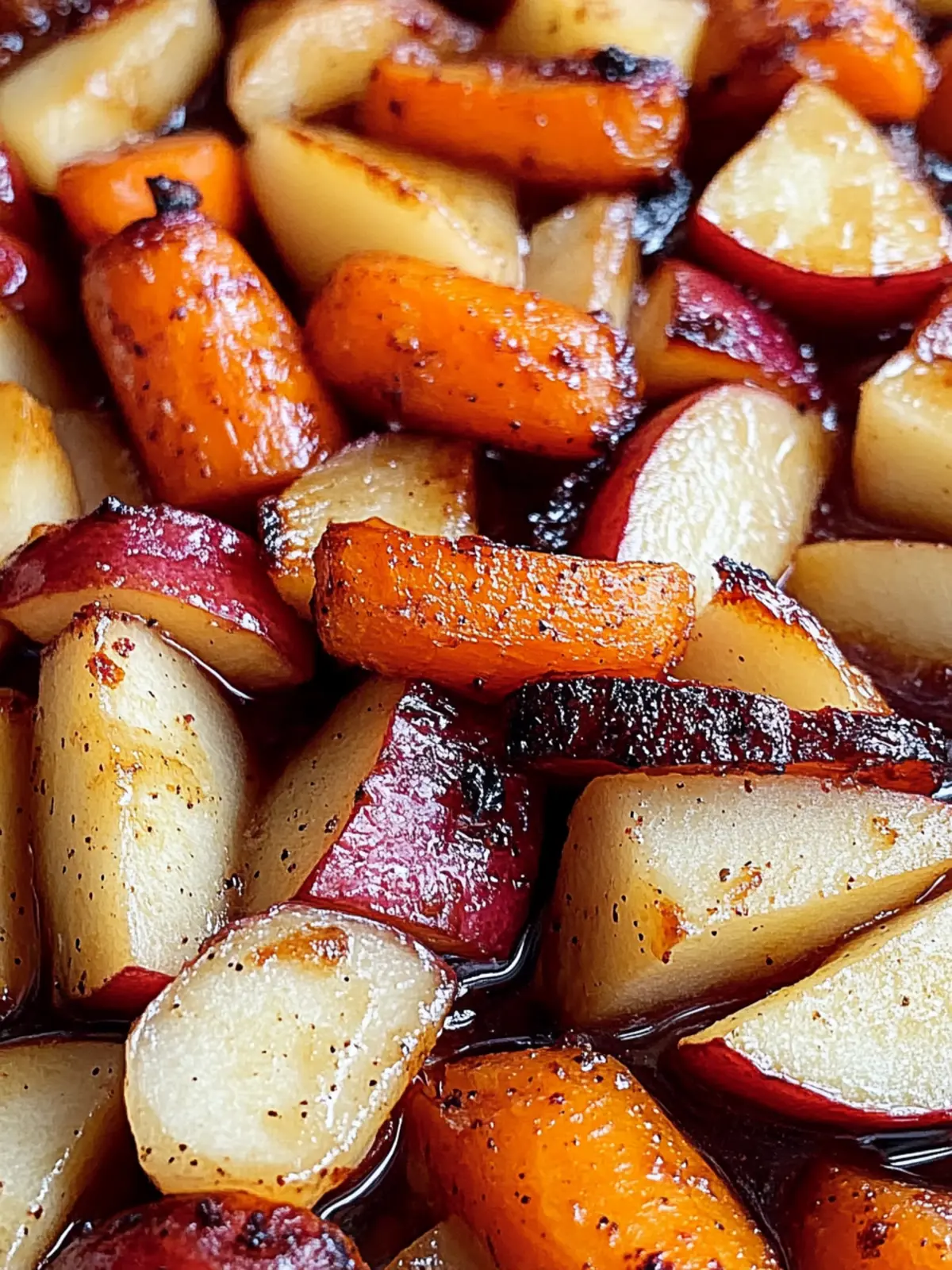 Savory Maple Dijon Roasted Apples & Carrots You’ll Love 2 Maple Dijon Roasted Apples & Carrots
