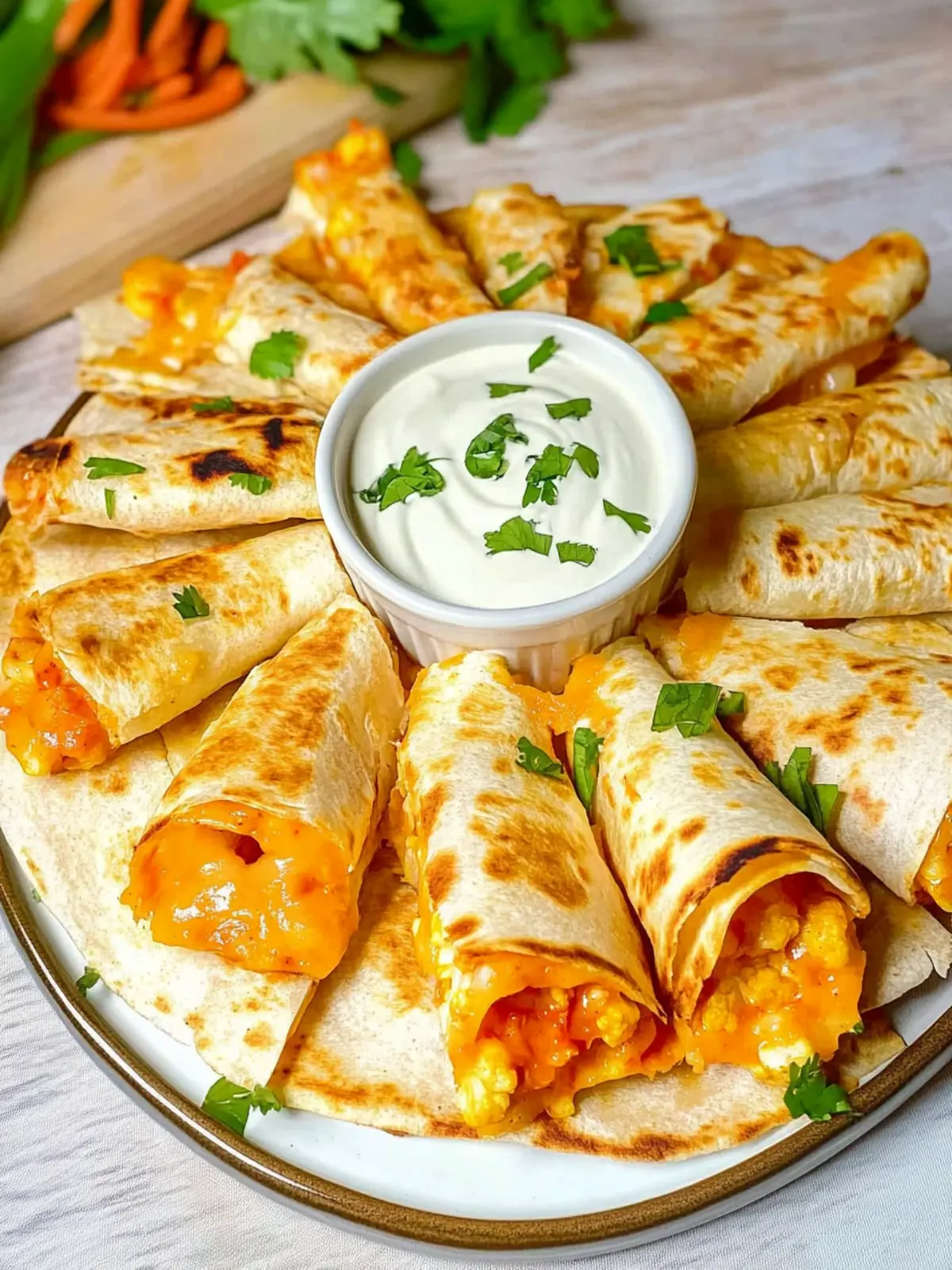 Zesty Vegan Buffalo Cauliflower Quesadillas You’ll Crave 2 Vegan Buffalo Cauliflower Quesadillas
