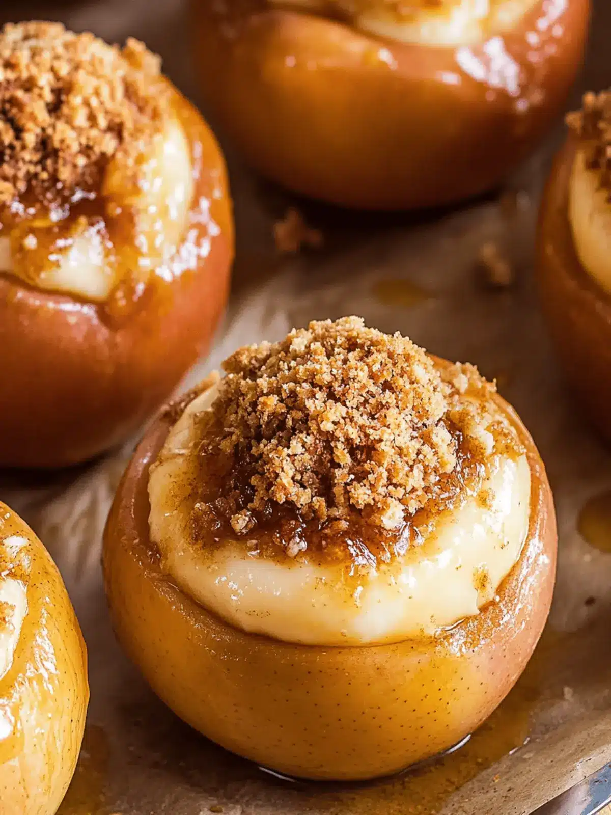 Cheesecake Stuffed Baked Apples: A Cozy Dessert Delight 3 Cheesecake Stuffed Baked Apples