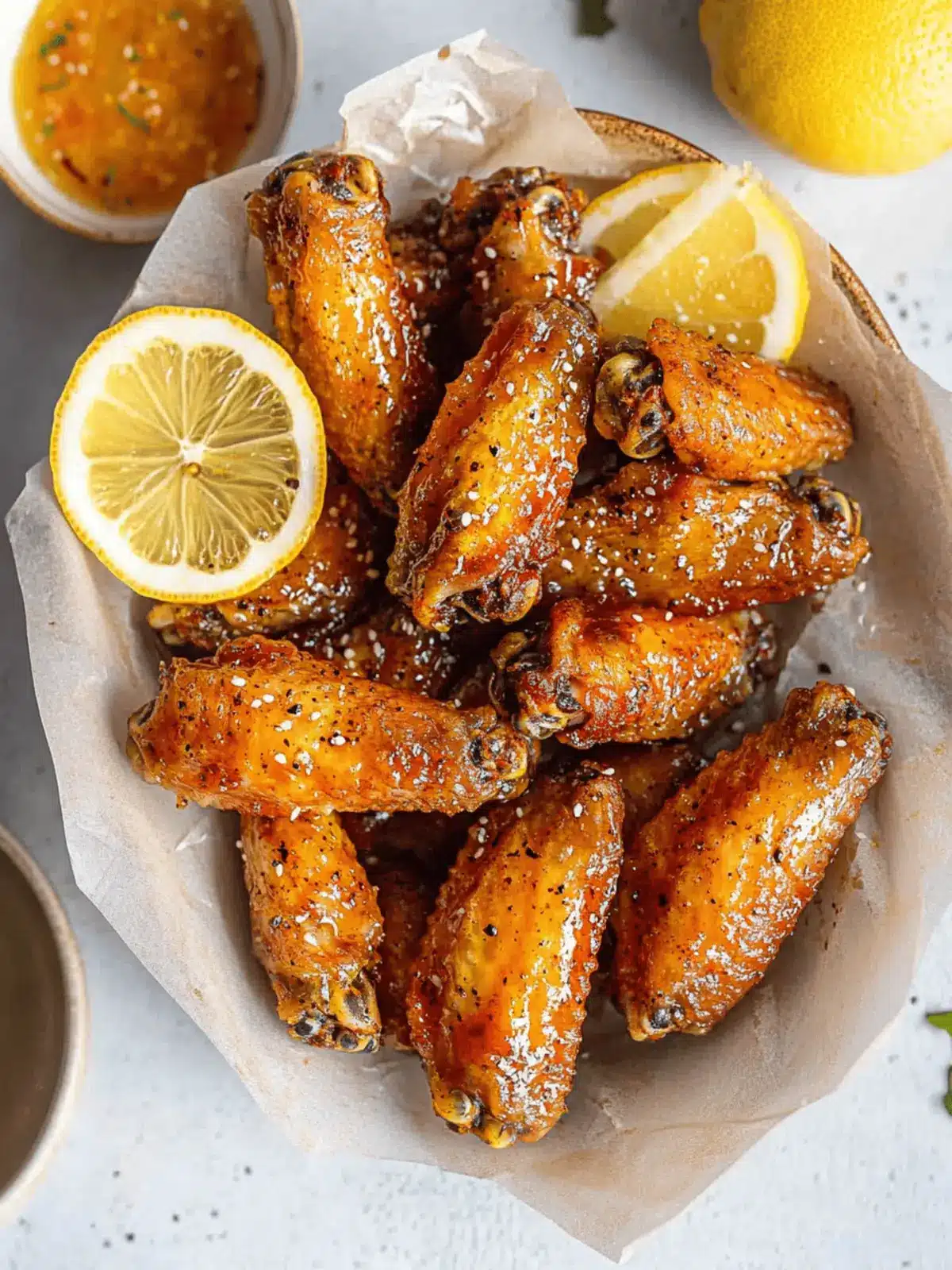 Honey Lemon Pepper Wings