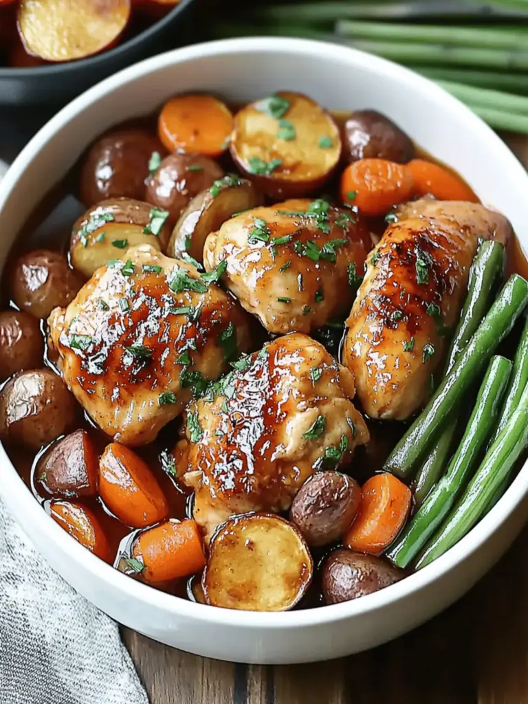 Slow Cooker Honey Garlic Chicken and Veggies