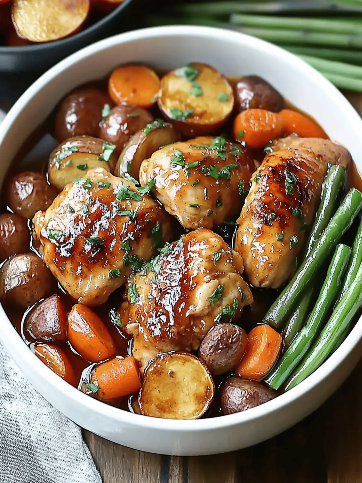 Slow Cooker Honey Garlic Chicken and Veggies