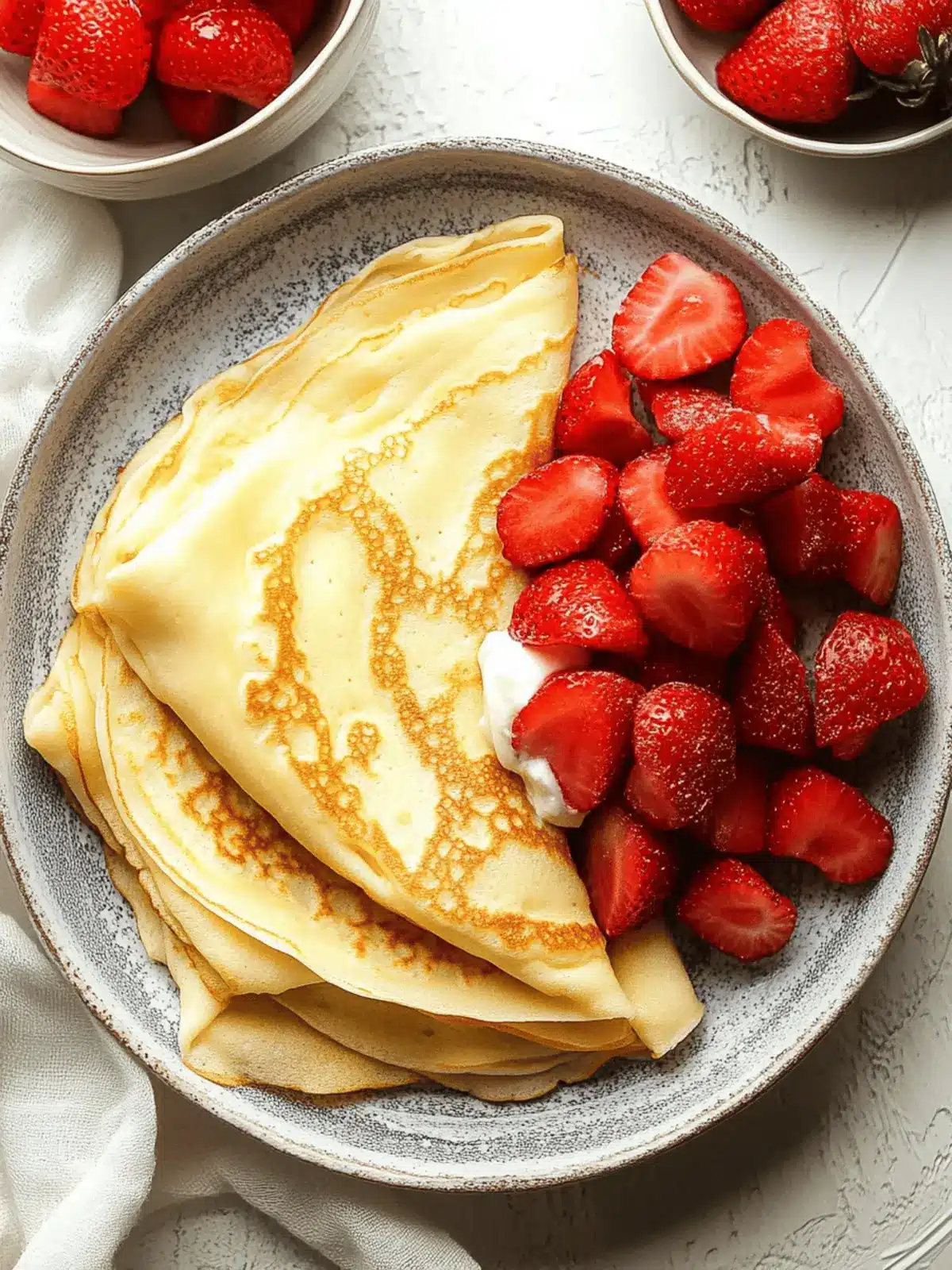 Perfect Thin Crepes: Easy Recipe for Delicious Fillings 5 Thin Crepes