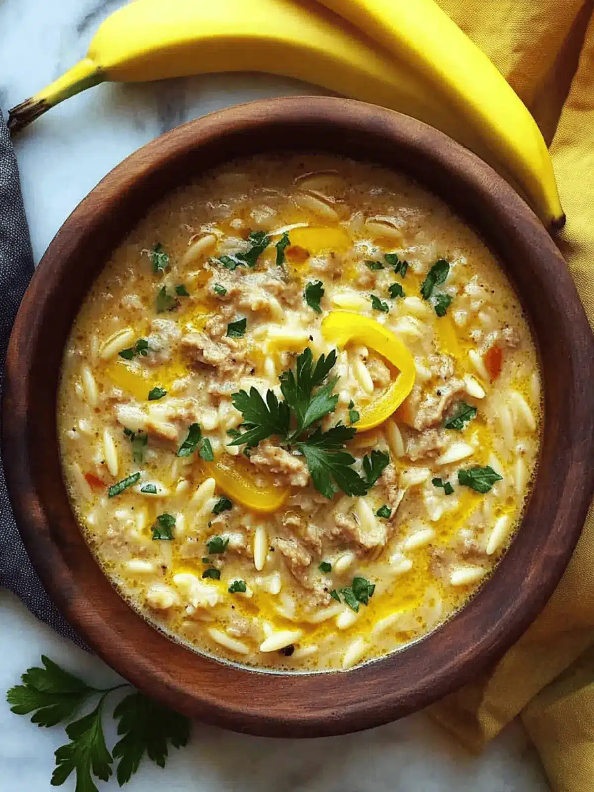 Orzo Stuffed Banana Peppers Soup: Comfort in Every Spoonful 4 Orzo Stuffed Banana Peppers Soup