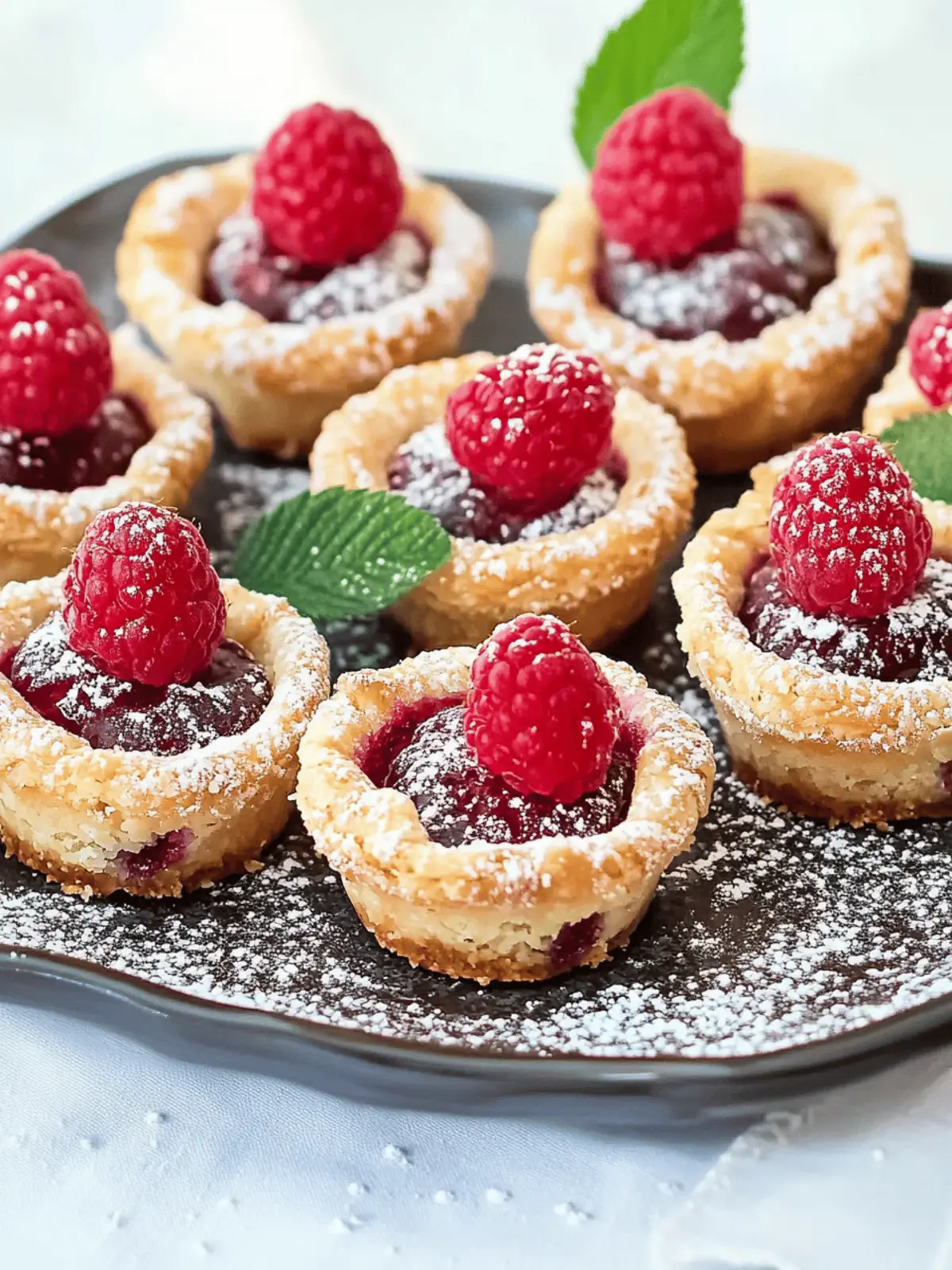 Delicious Mini Raspberry Almond Tarts for a Sweet Treat 4 Mini Raspberry Almond Tarts