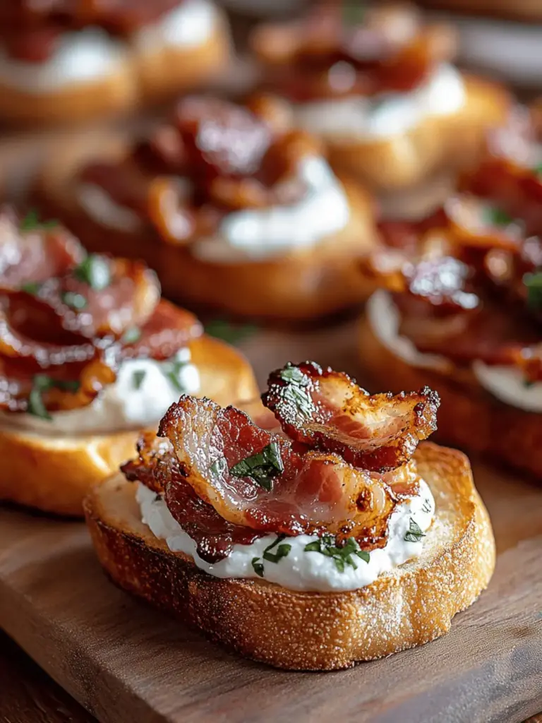 Million Dollar Bacon Crostini
