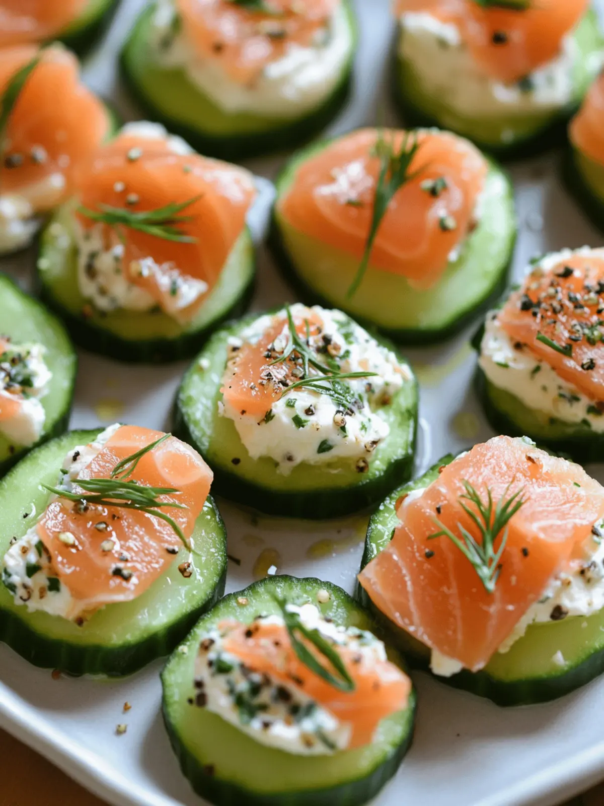 Cucumber Smoked Salmon Bites