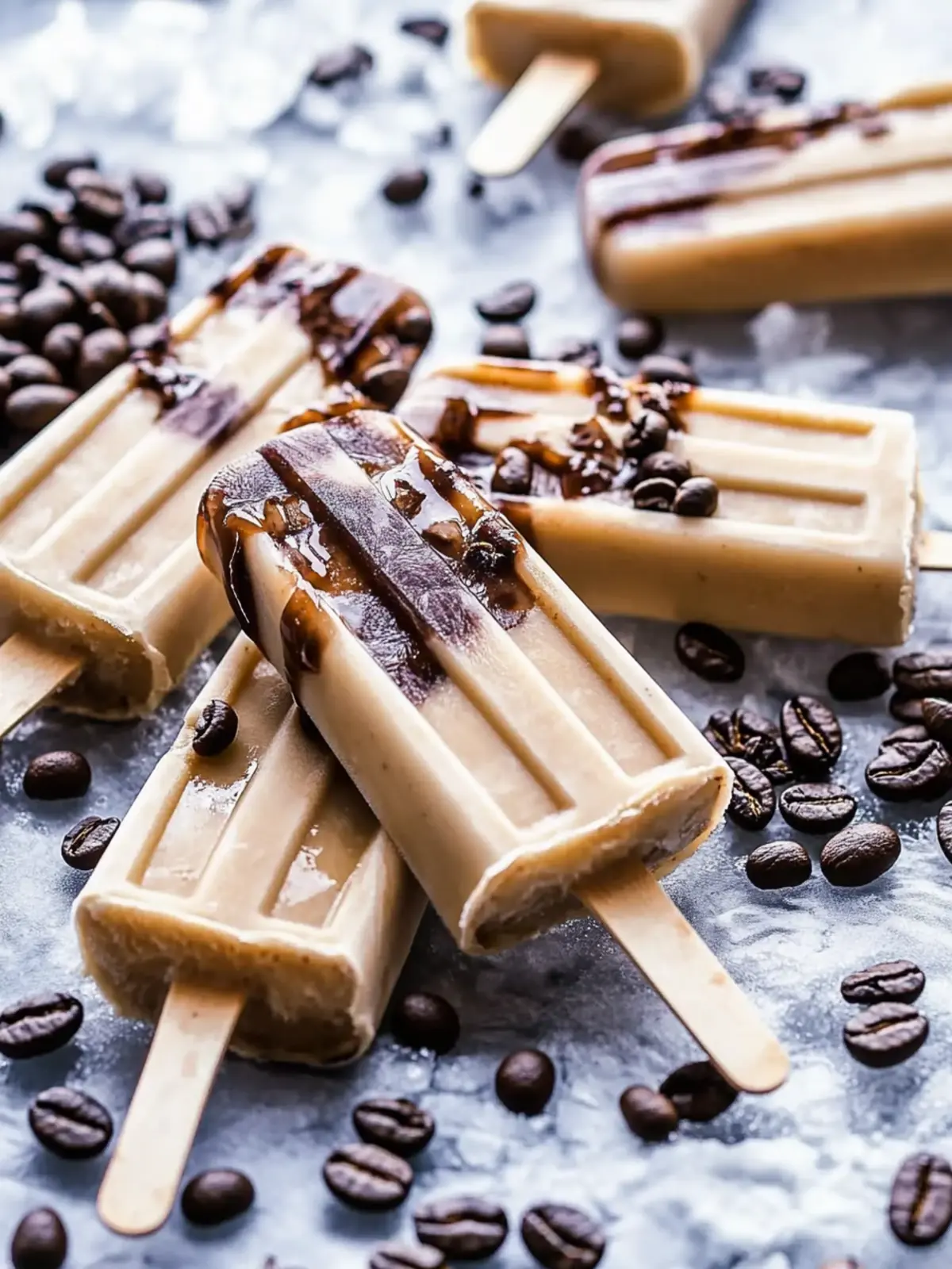 Vanilla Cold Brew Coffee Popsicles