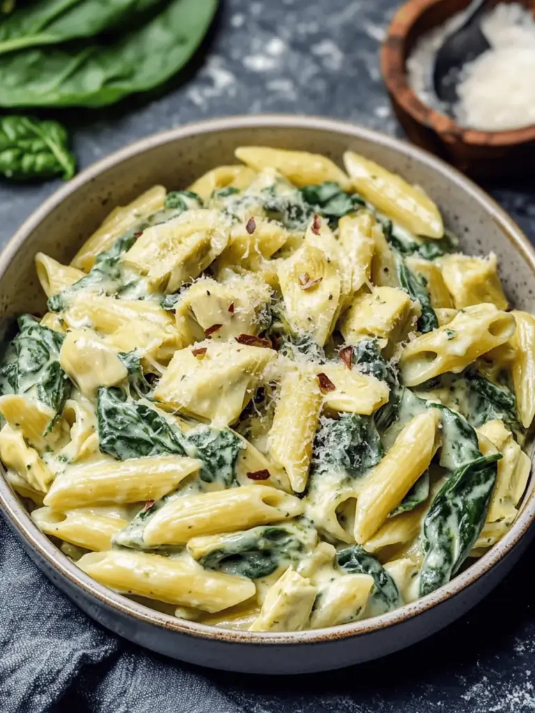 Spinach Artichoke Pasta