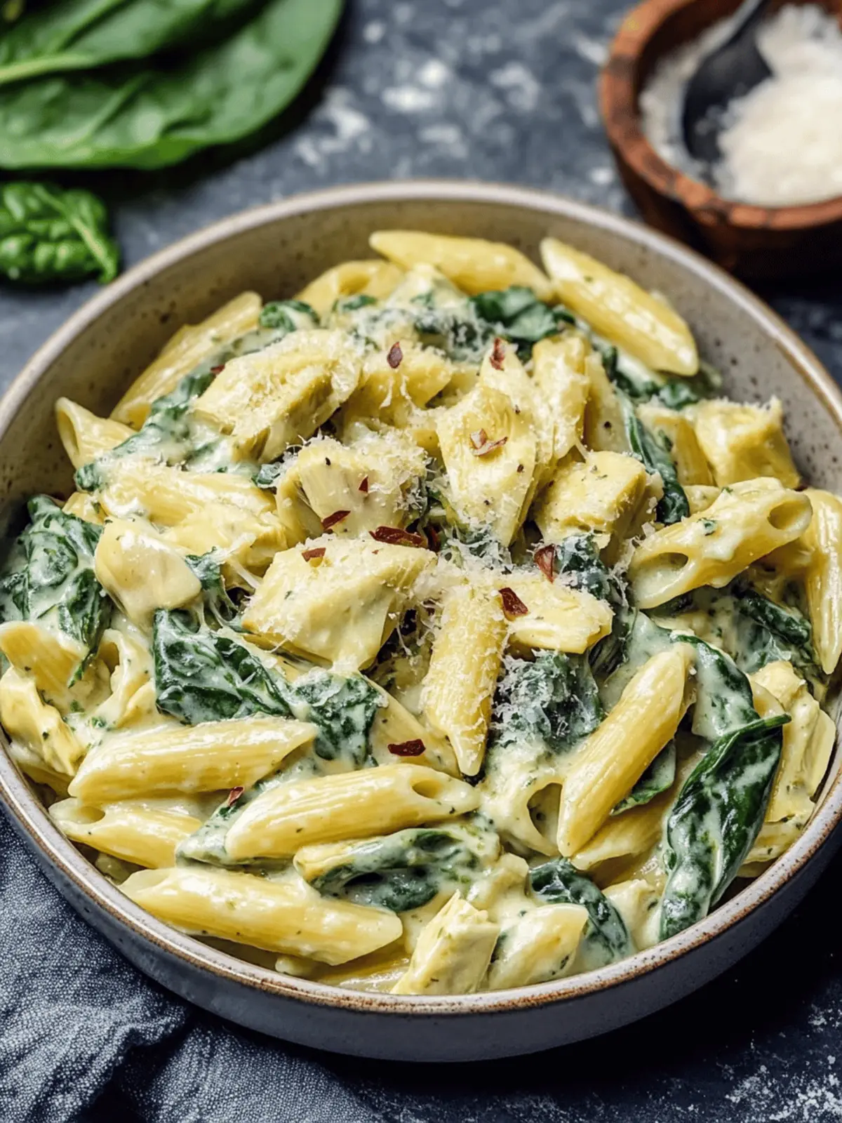 Creamy Spinach Artichoke Pasta That Will Wow Your Tastebuds 5 Spinach Artichoke Pasta