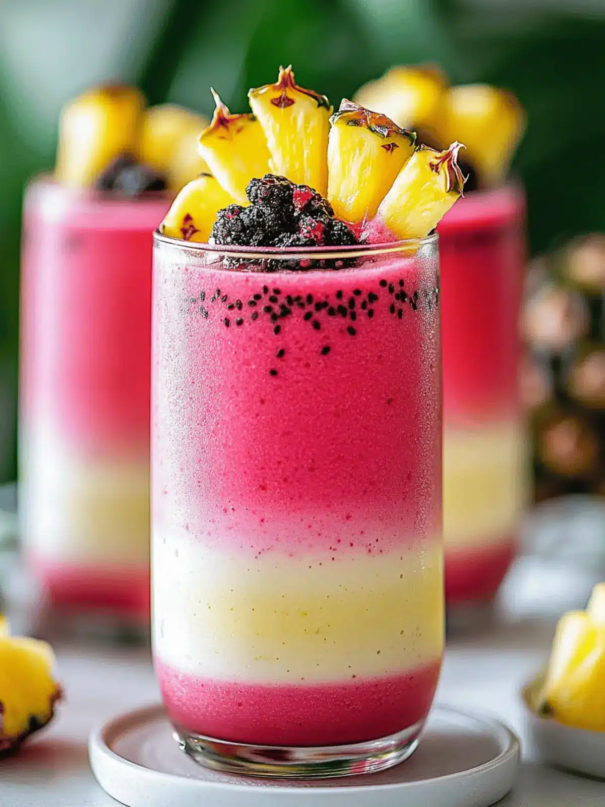 Hibiscus Tea Pineapple Smoothie