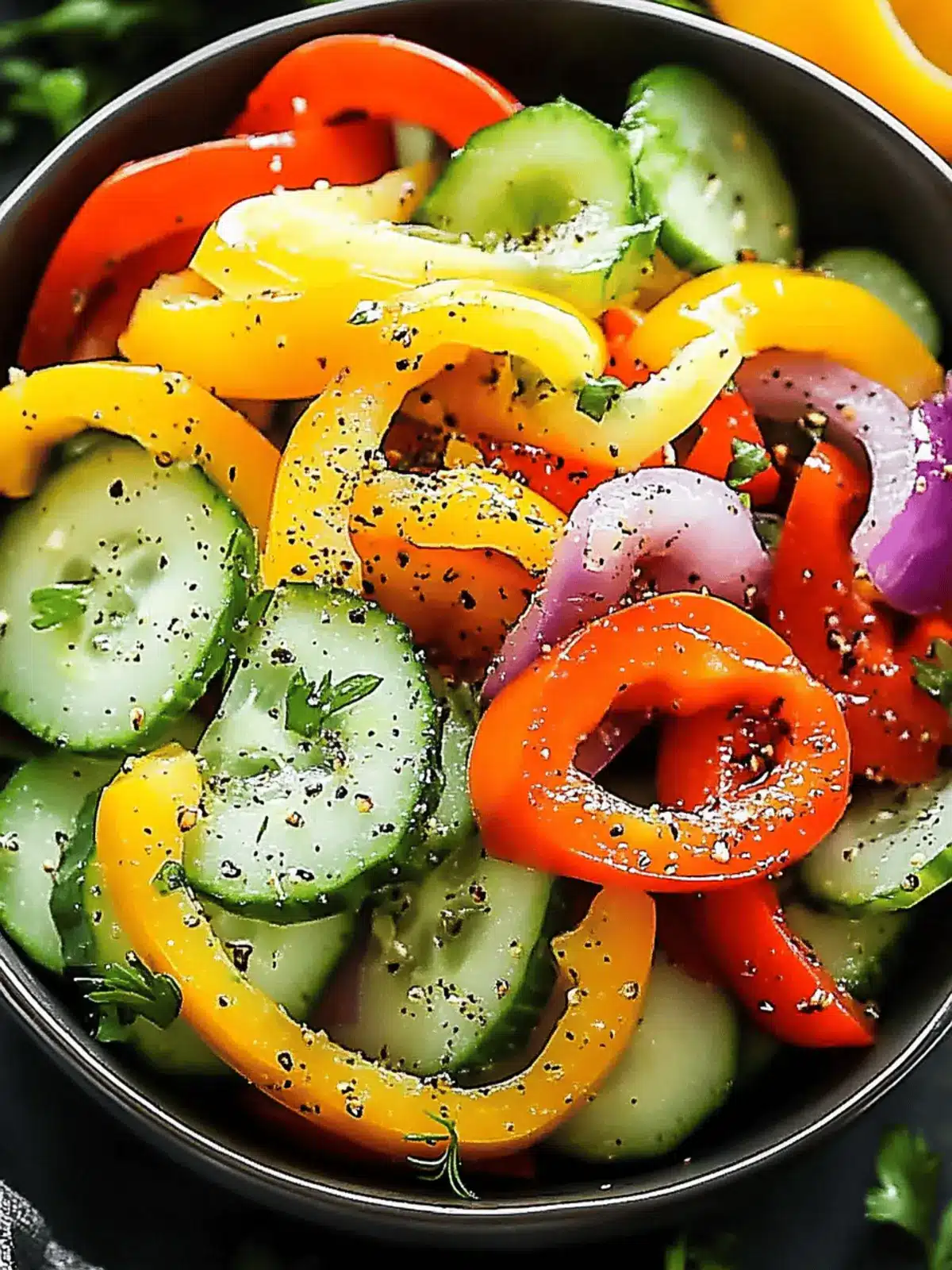 Cucumber Sweet Pepper Salad