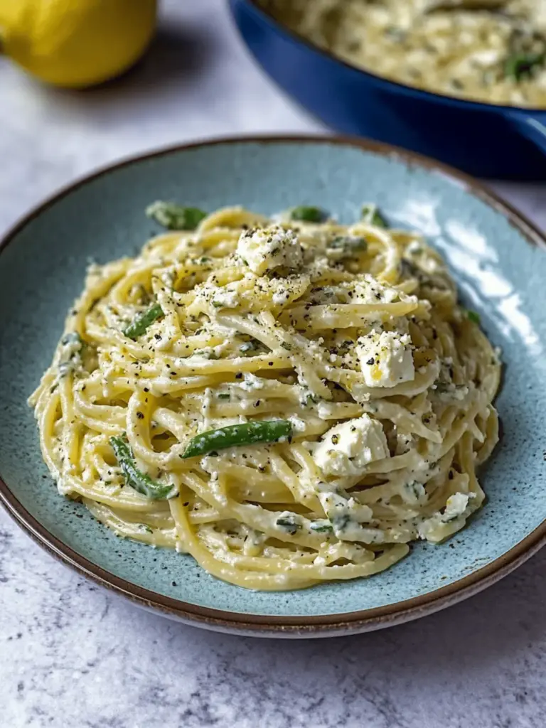 Creamy Lemon Feta Pasta