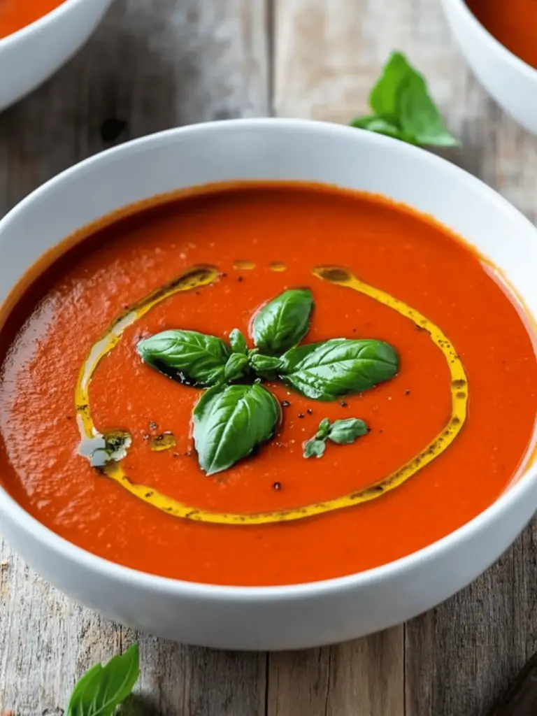 Roasted Red Pepper and Tomato Soup