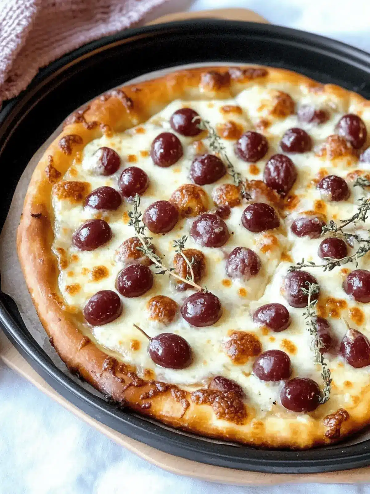 Roasted Red Grape Pizza