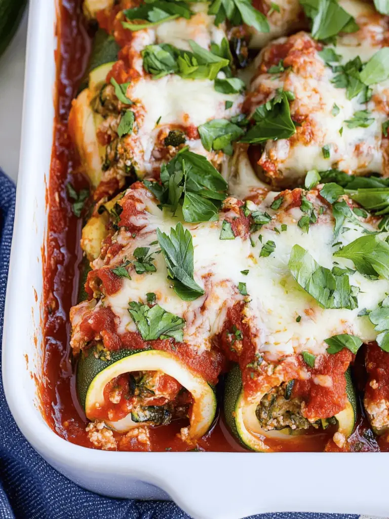 Zucchini Lasagna Roll-Ups
