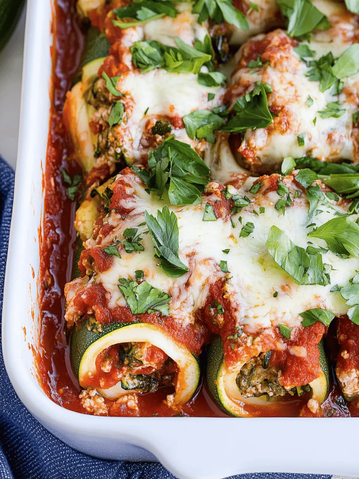 Zucchini Lasagna Roll-Ups