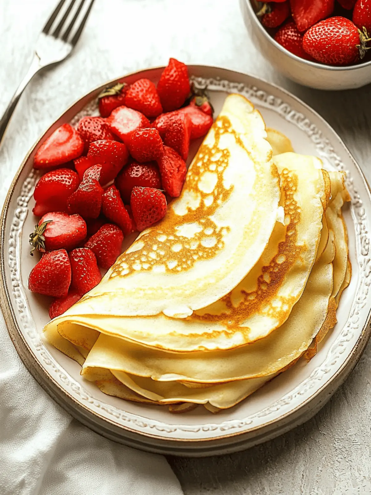 Perfect Thin Crepes: Easy Recipe for Delicious Fillings 2 Thin Crepes