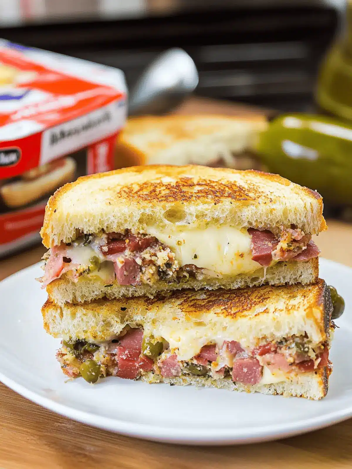 Muffaletta Grilled Cheese: A Flavor-Packed Twist on Comfort 4 Muffaletta Grilled Cheese