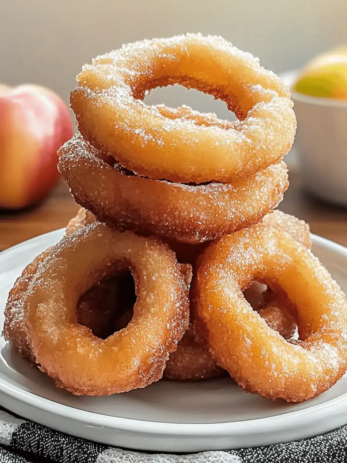 Crispy Fried Battered Apple Rings