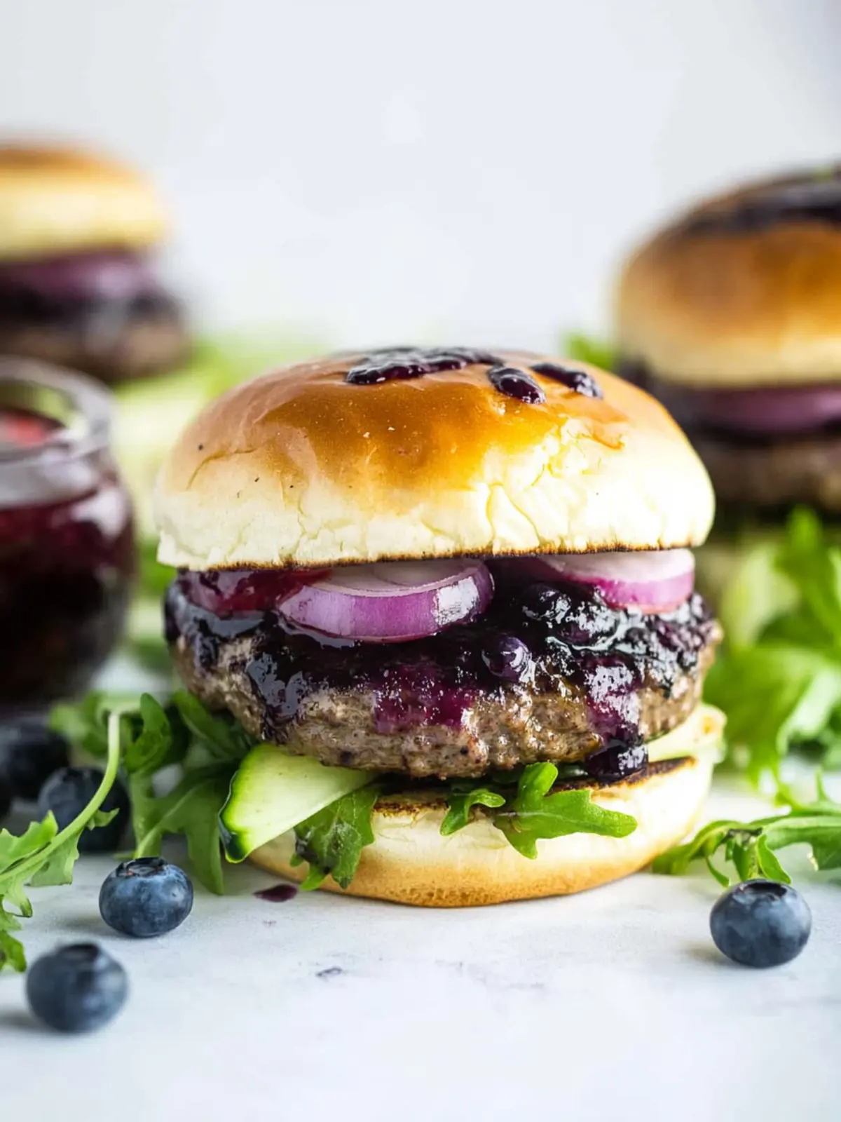 Spicy Blueberry Burgers