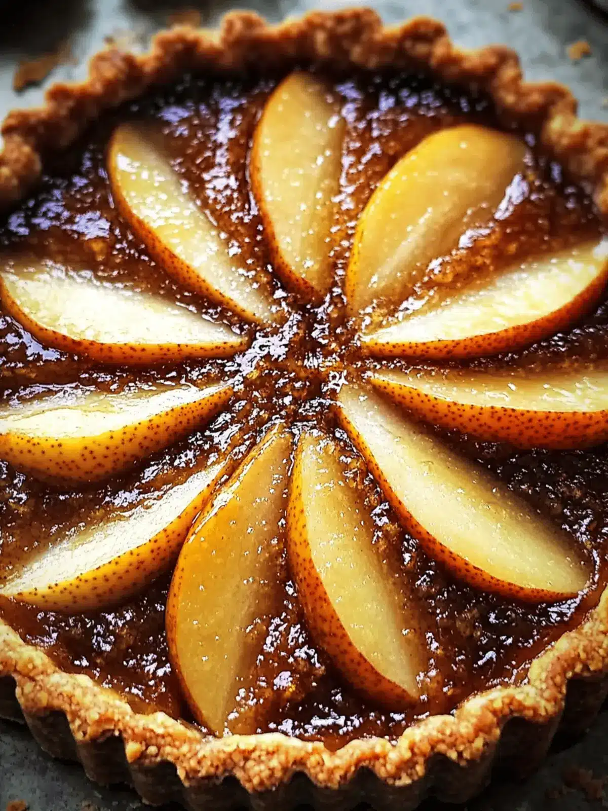 Pear and Brown Sugar Tart