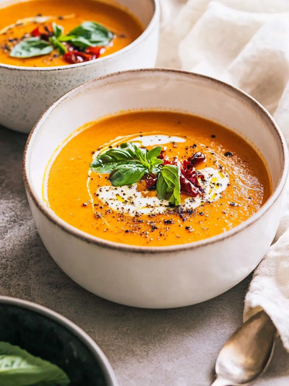 Delicious Roasted Creamy Tomato Carrot Soup in 30 Minutes 2 Roasted Creamy Tomato Carrot Soup