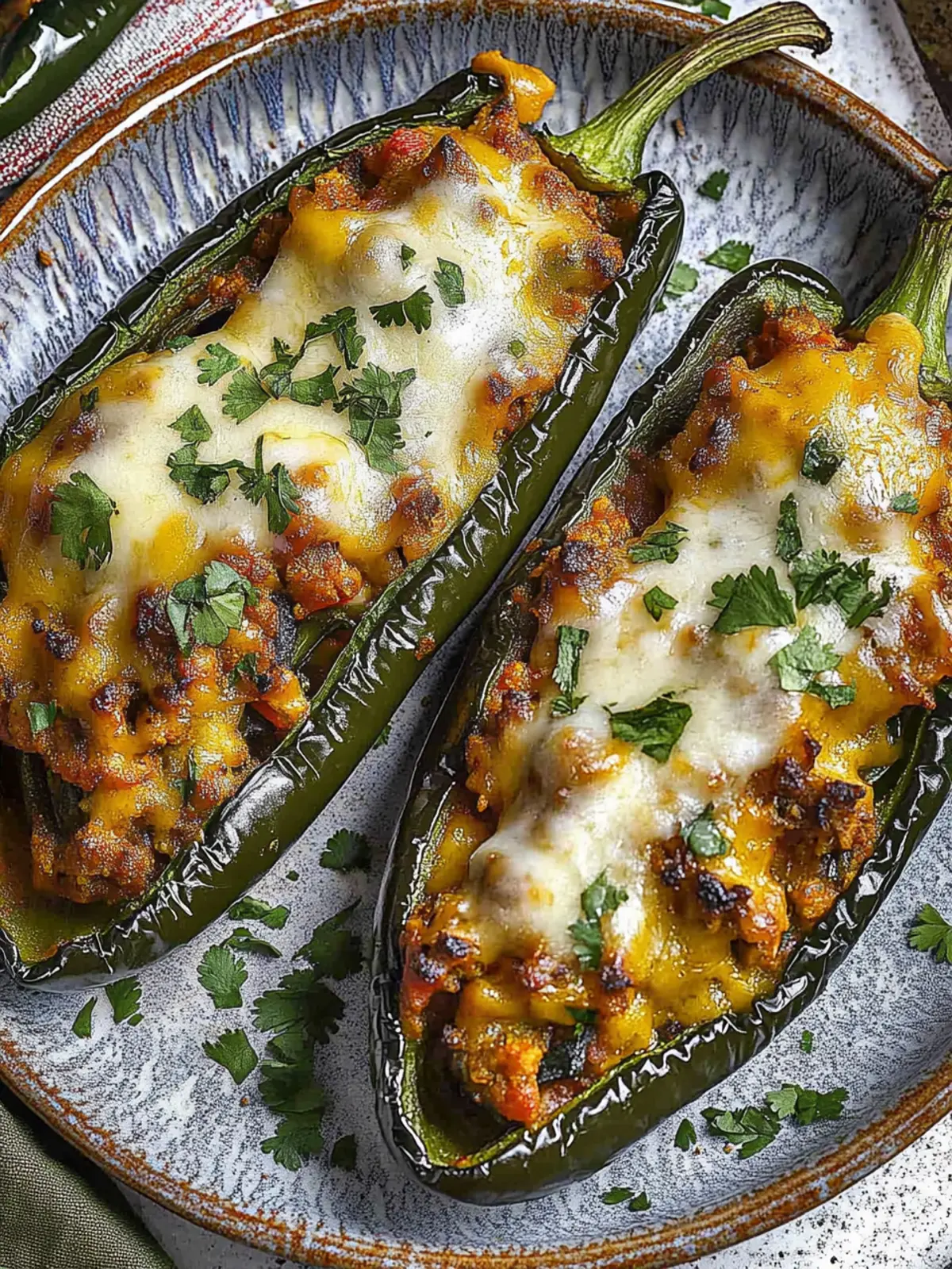Stuffed Poblano Peppers