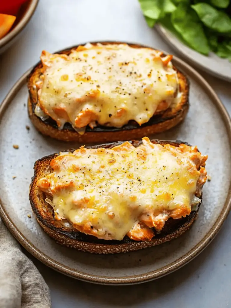 Hot Cheesy Salmon Sandwich