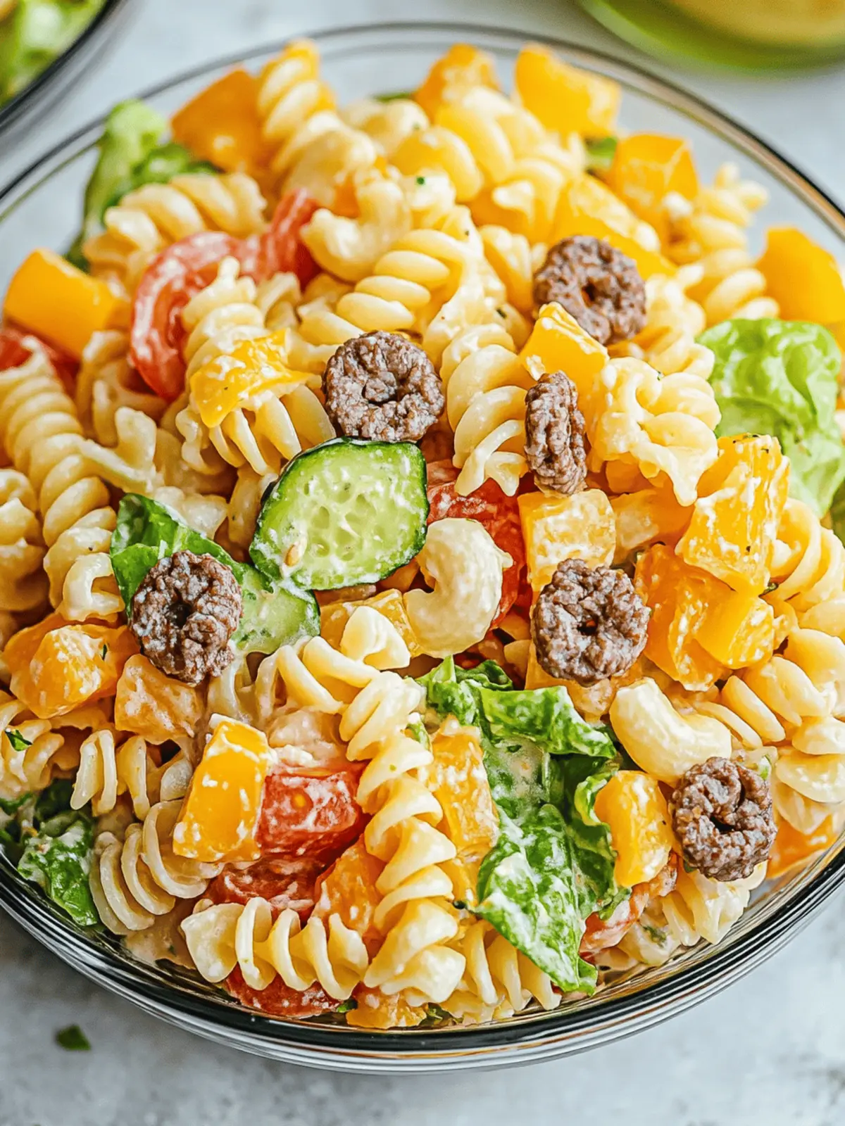 Big Mac Pasta Salad