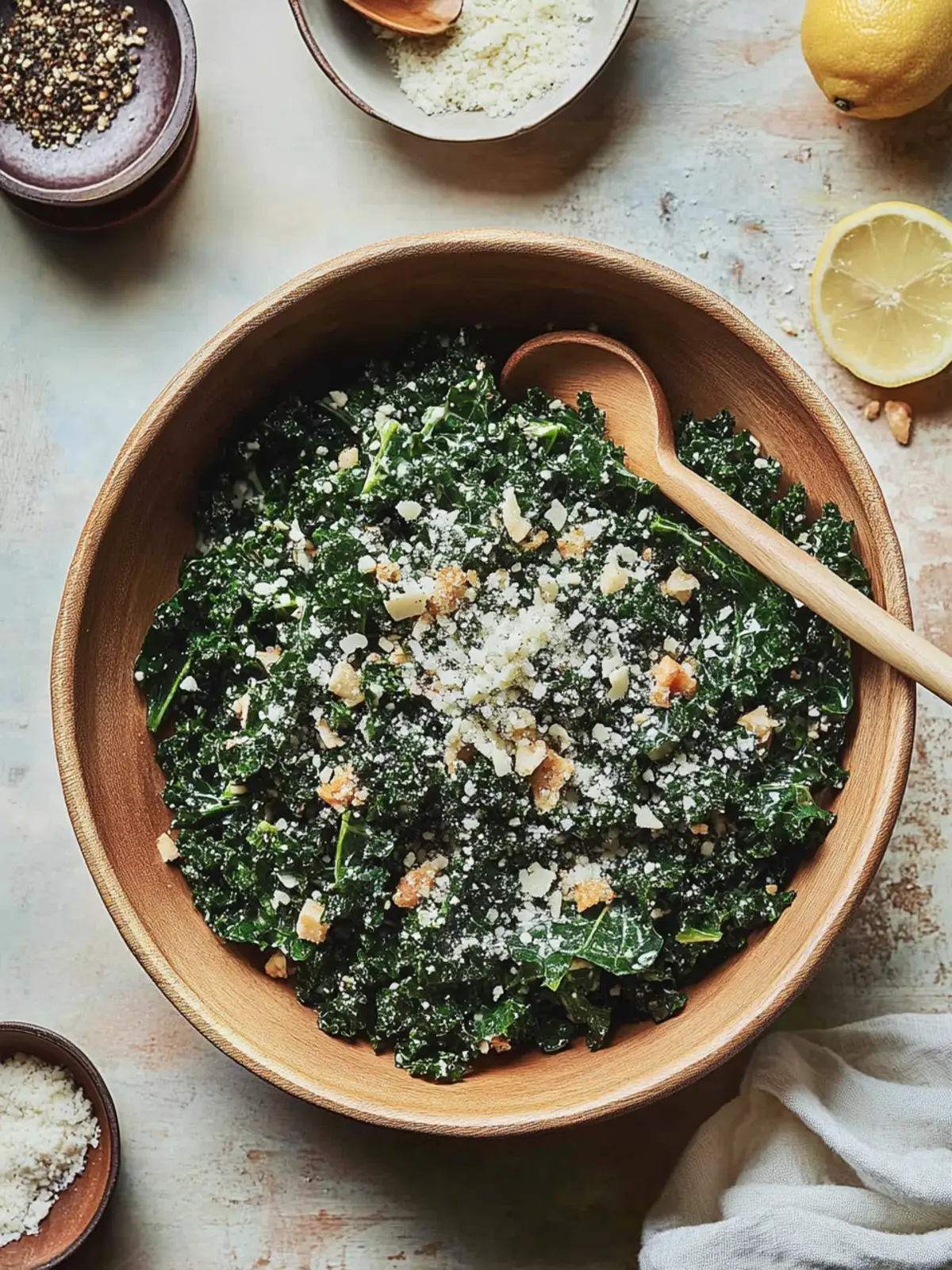 Delicious Lemony Parmesan Kale Salad to WOW Your Taste Buds 2 Lemony Parmesan Kale Salad