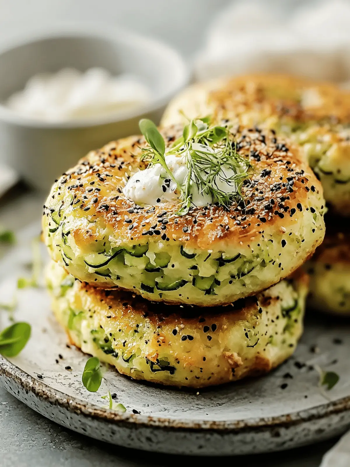 Zucchini Bagels