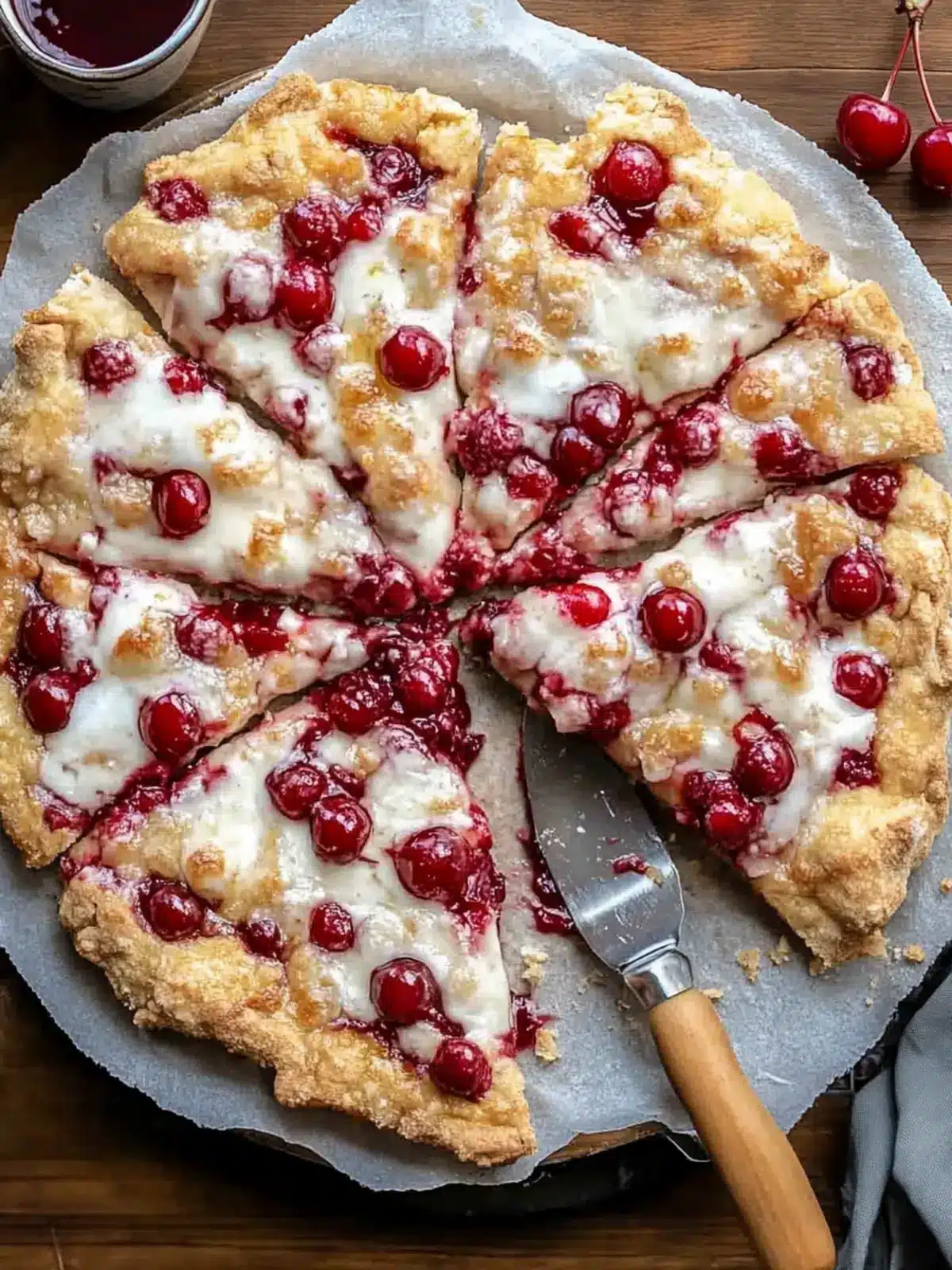 Cherry Dessert Pizza