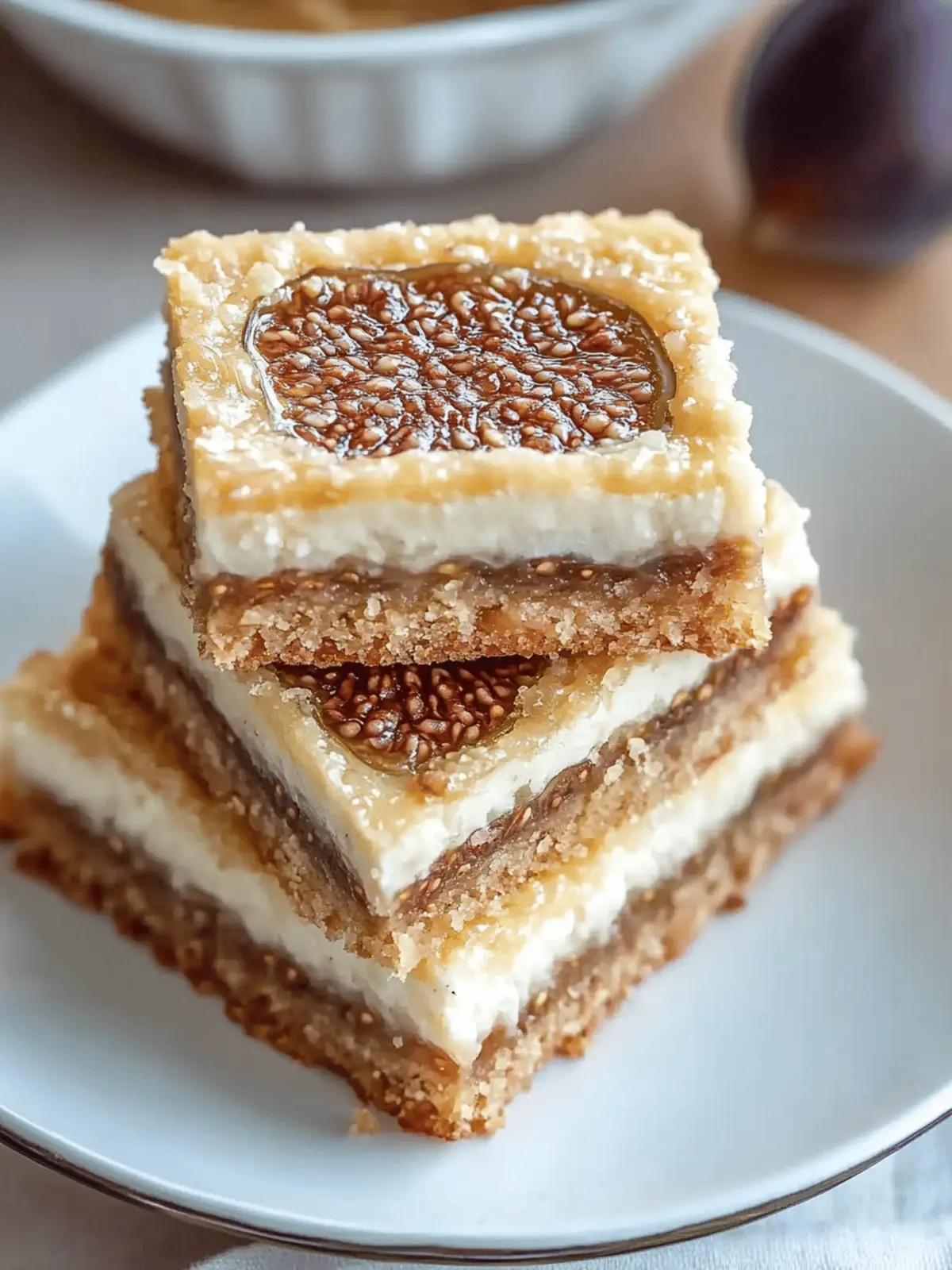 Irresistible Fig and Cream Cheese Bars for Effortless Sharing 3 Fig and Cream Cheese Bars