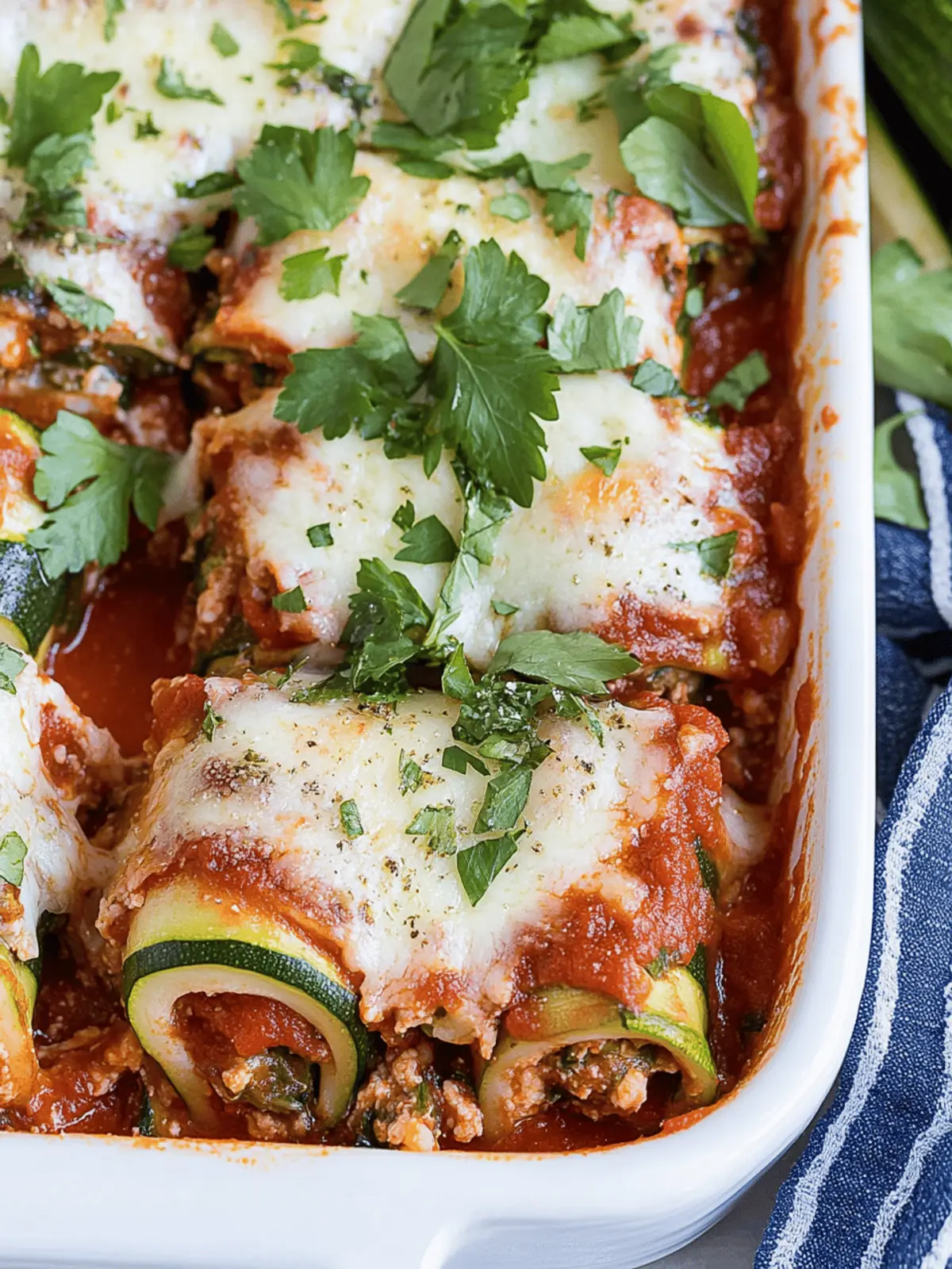 Zucchini Lasagna Roll-Ups