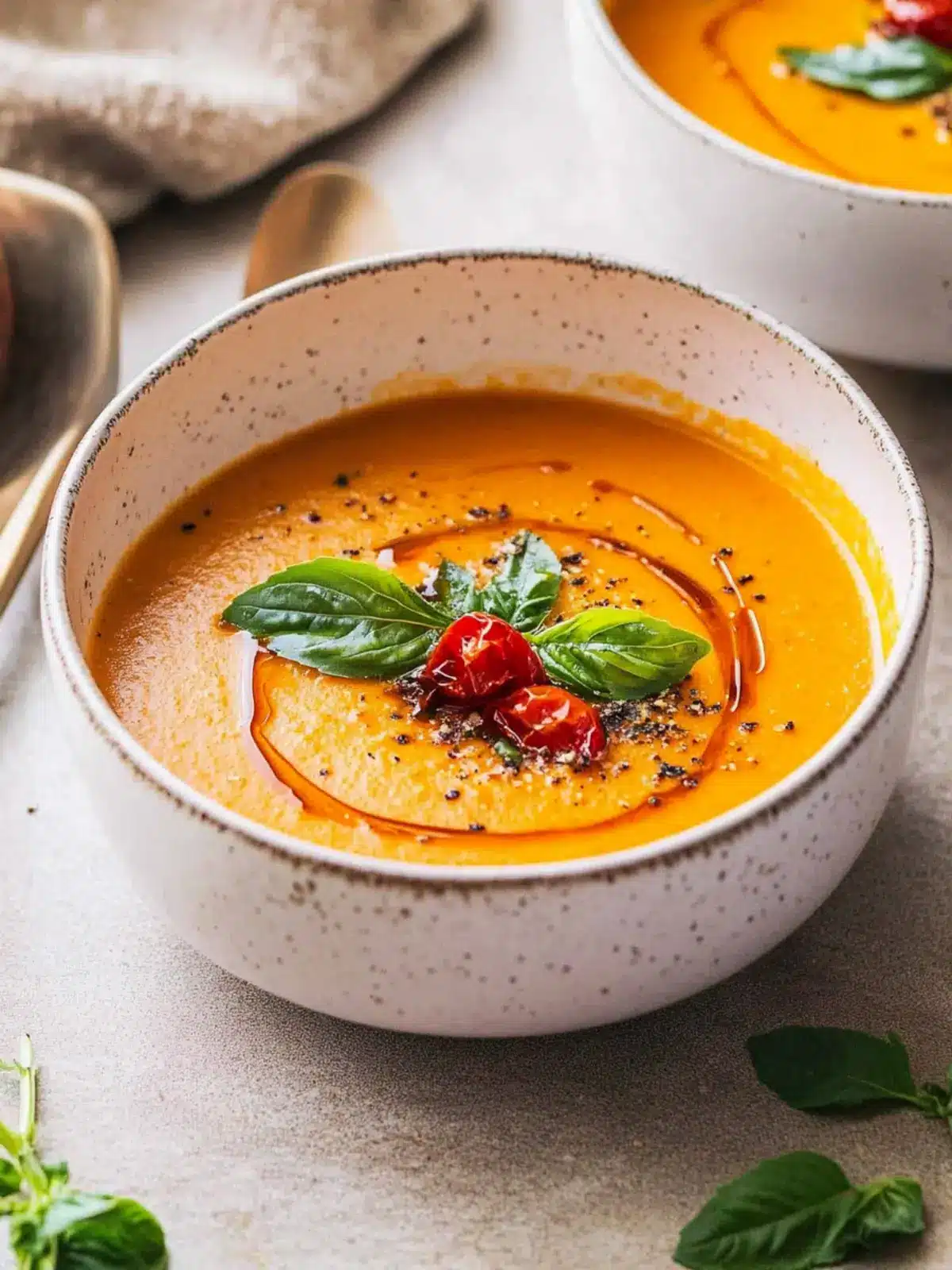 Delicious Roasted Creamy Tomato Carrot Soup in 30 Minutes 5 Roasted Creamy Tomato Carrot Soup