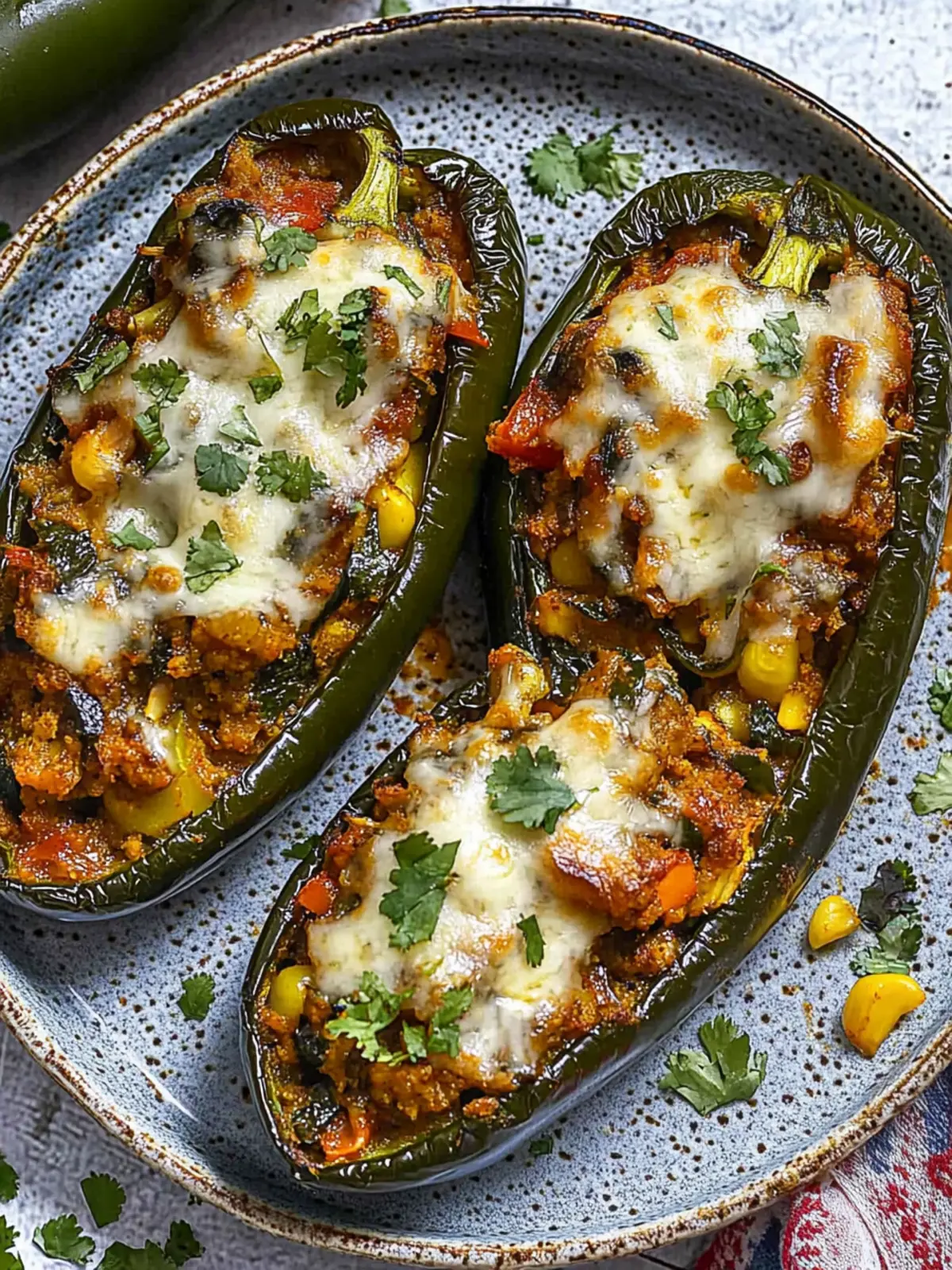 Stuffed Poblano Peppers