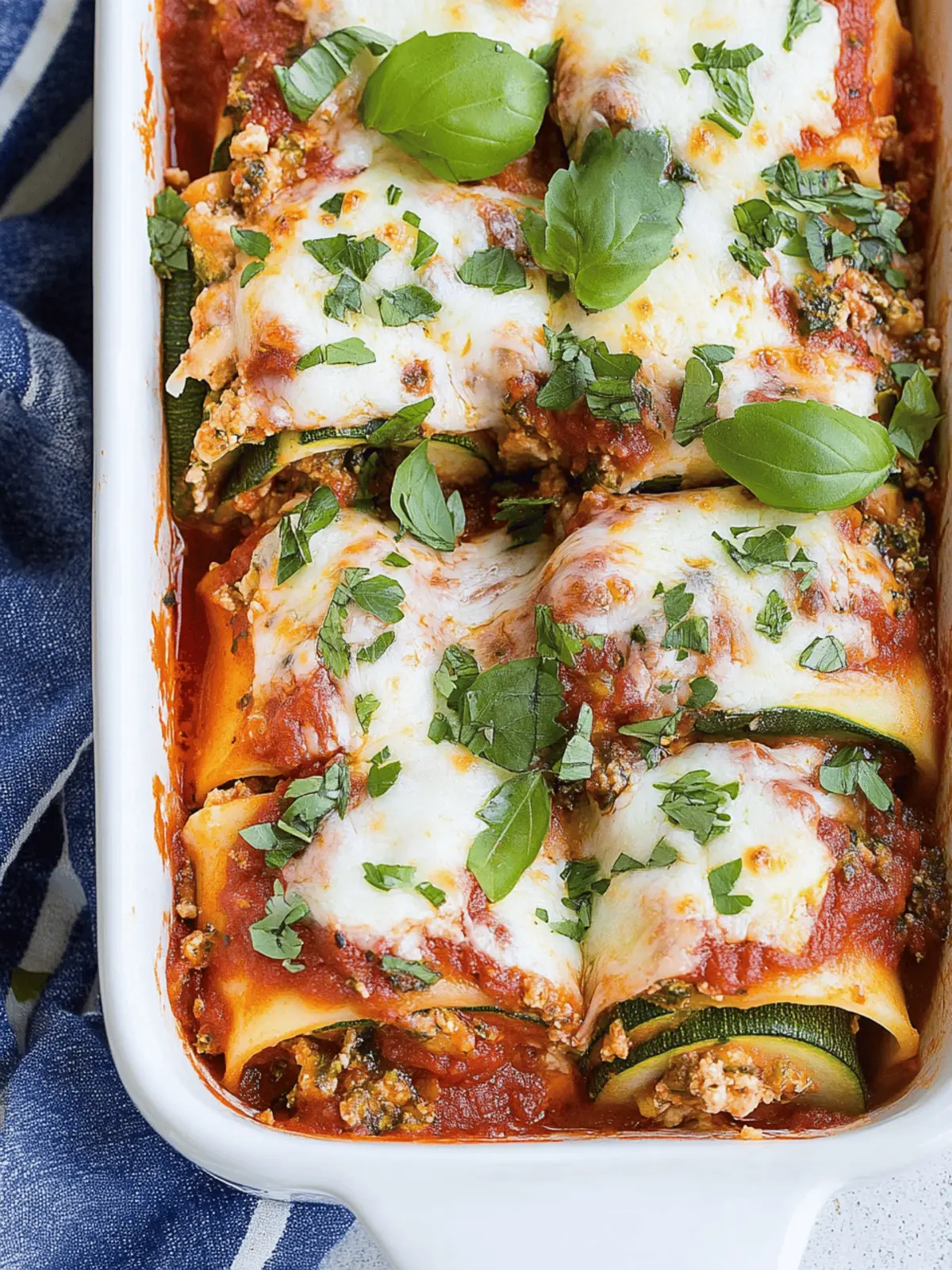 Zucchini Lasagna Roll-Ups