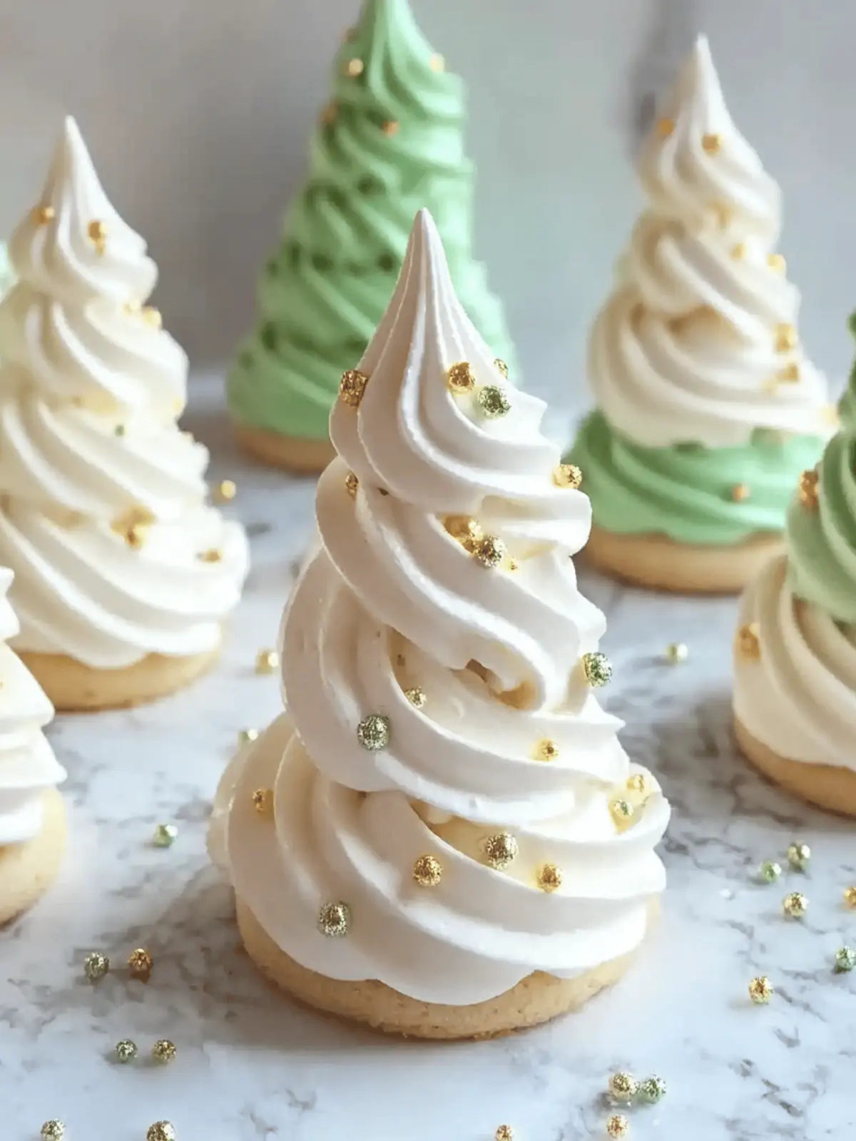 Tree Meringue Cookies