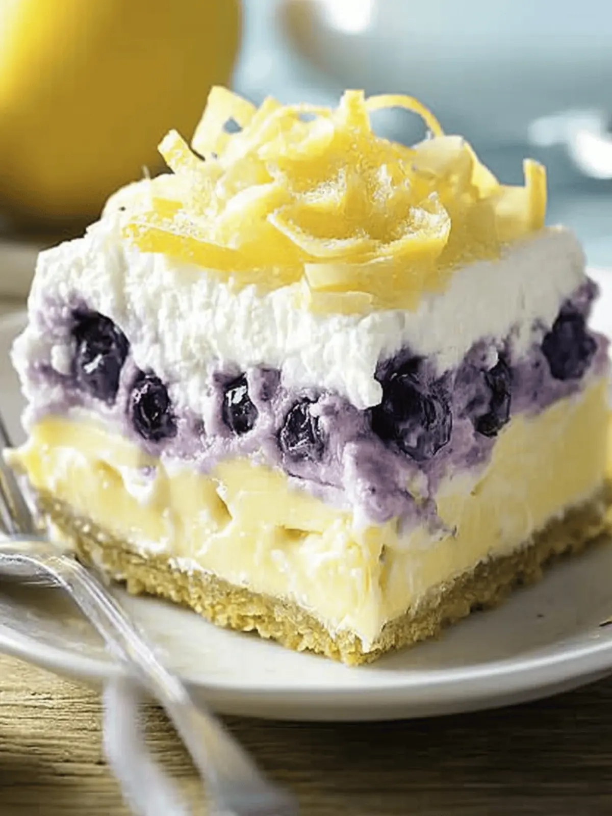 Indulge in Zesty Lemon Blueberry Lasagna Delight 2 Lemon Blueberry Lasagna