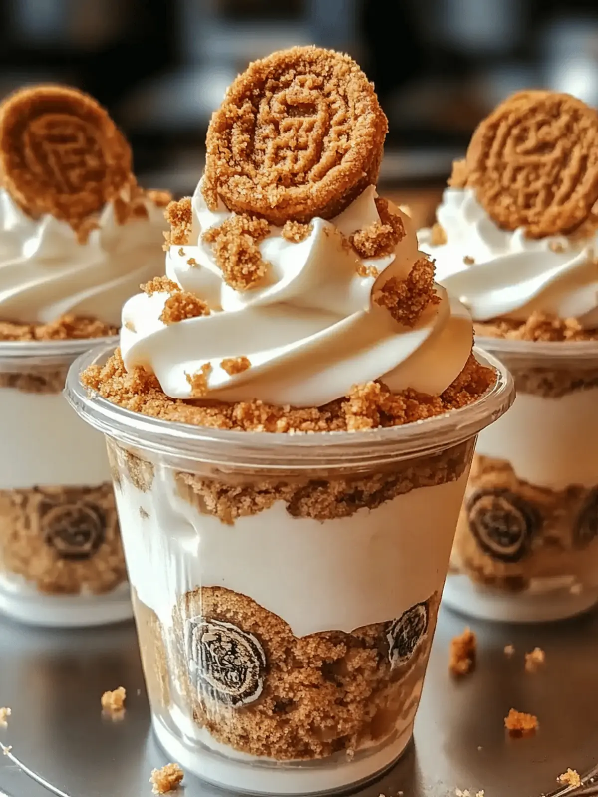 Cookie Butter Cheesecake Cups