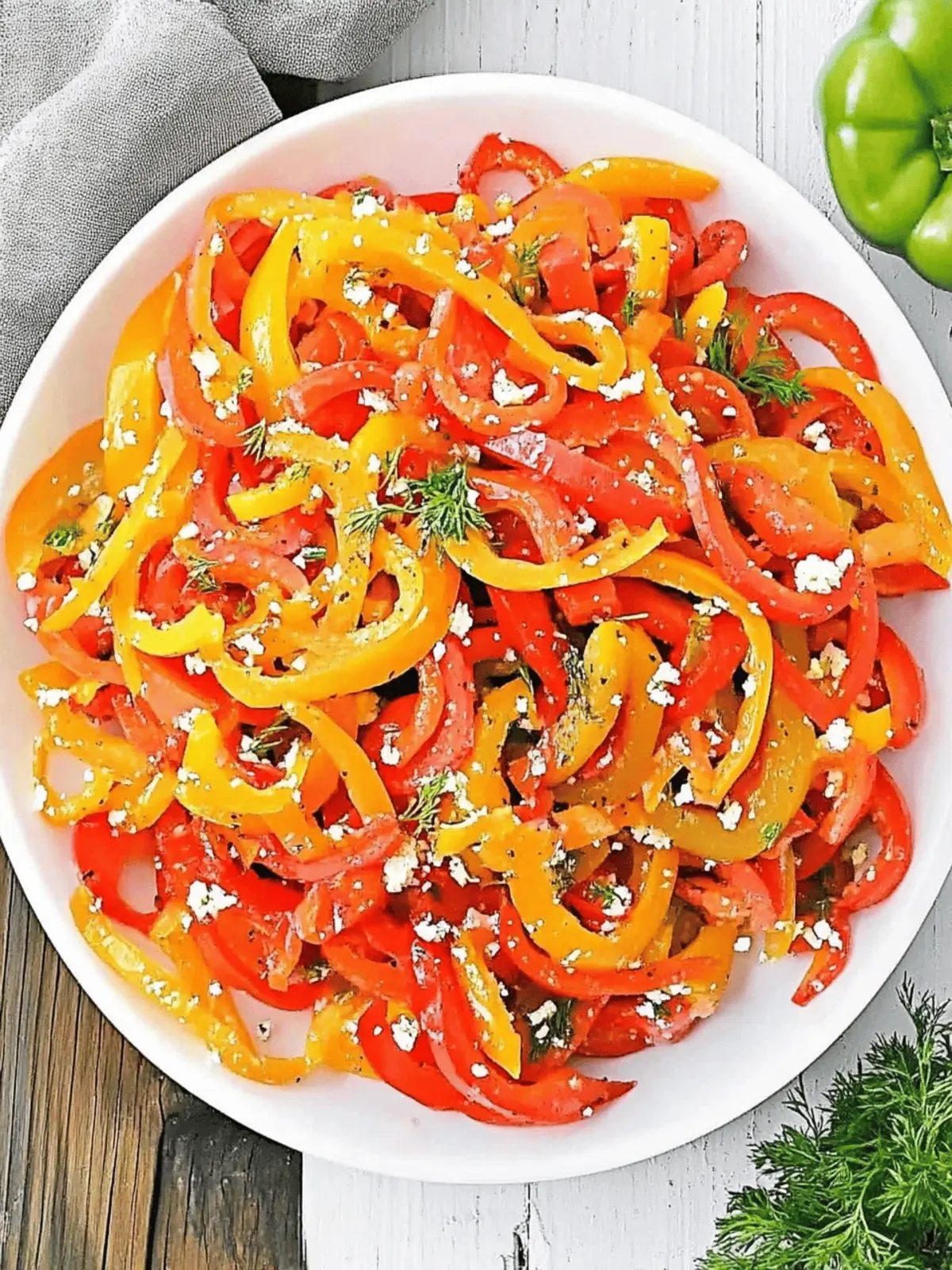 Fresh Bell Pepper Salad: A Colorful Crunch for Your Table 3 Bell Pepper Salad