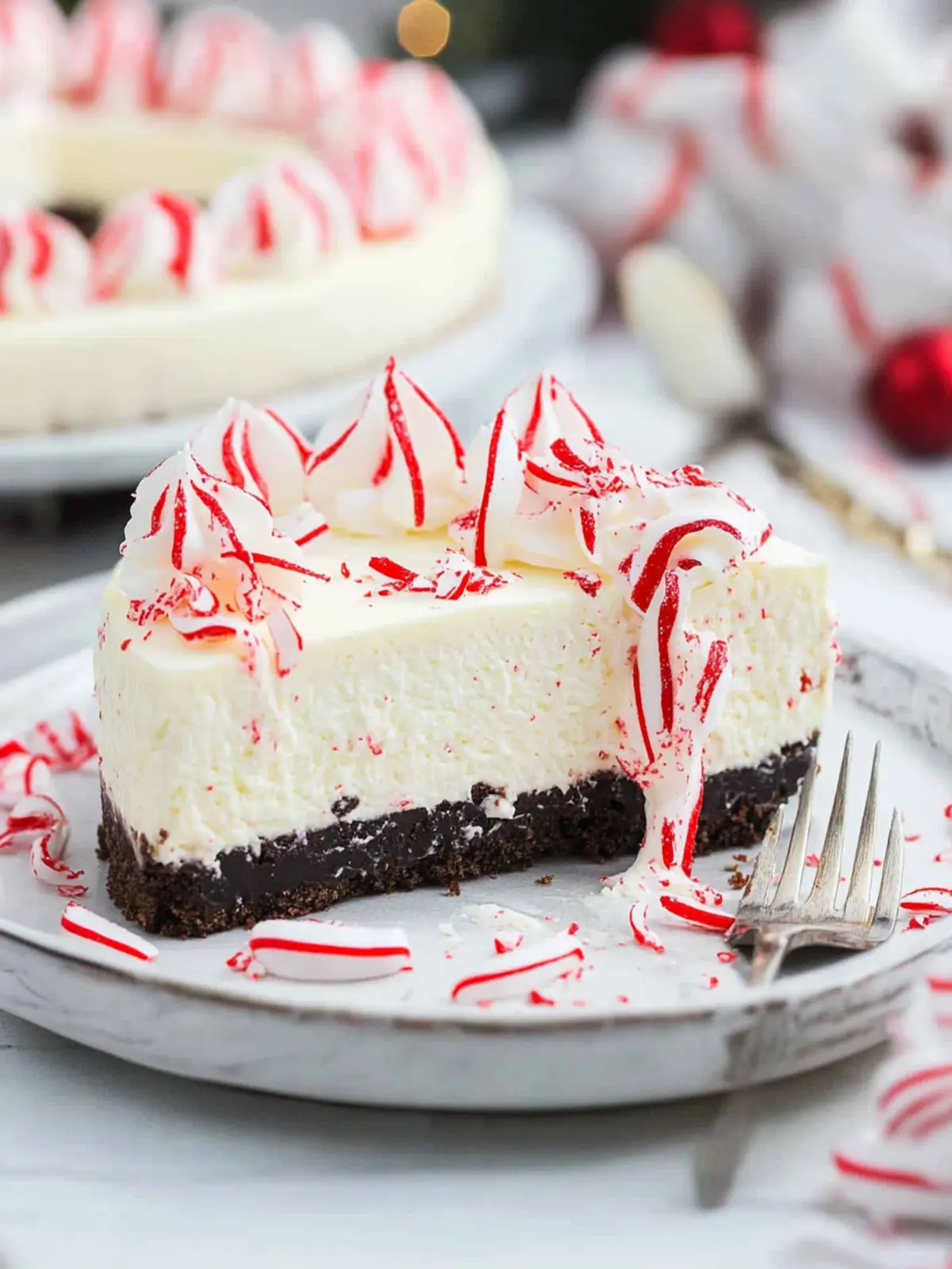 Irresistible White Chocolate Peppermint Cheesecake Delight 4 White Chocolate Peppermint Cheesecake