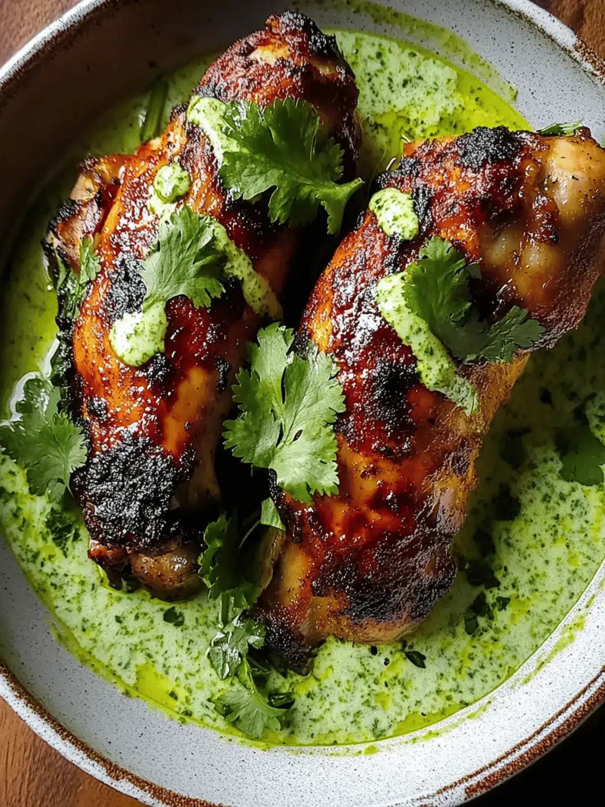 Peruvian Chicken with Creamy Green Sauce